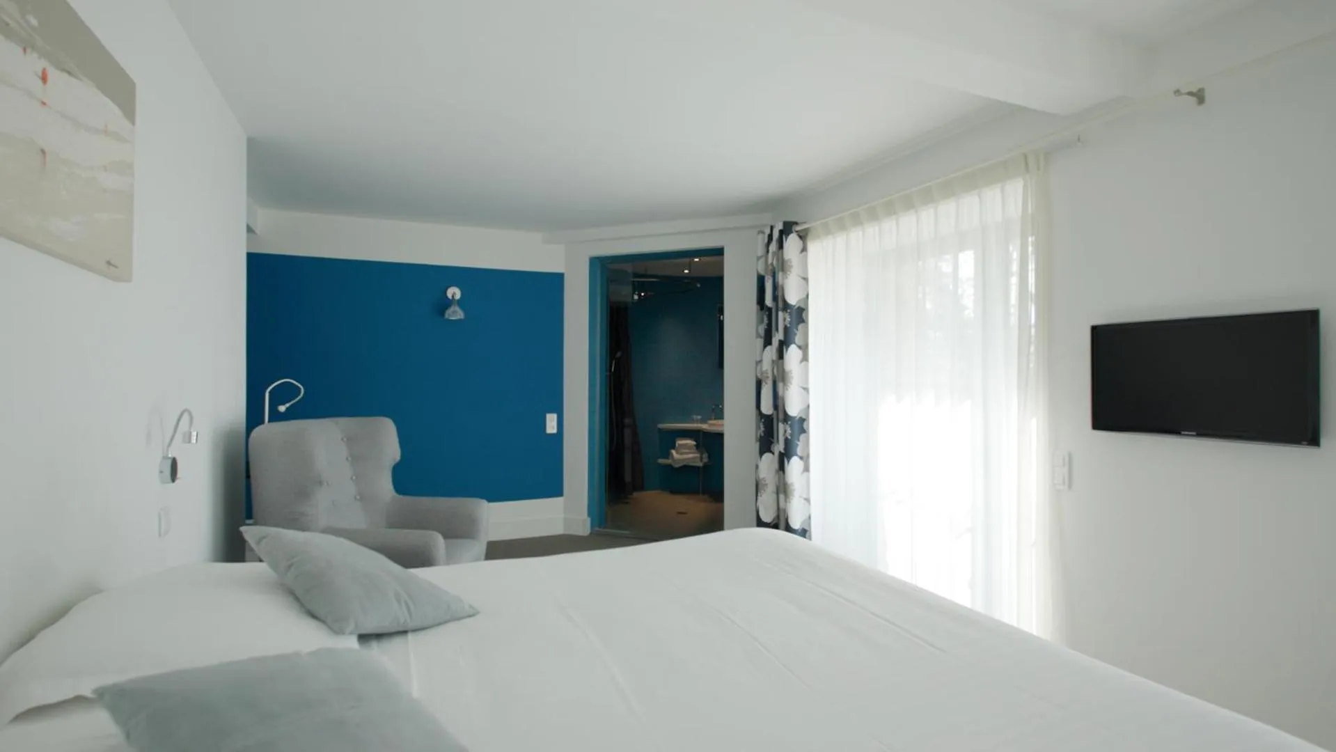 Sea view, Bed in Manoir Dalmore