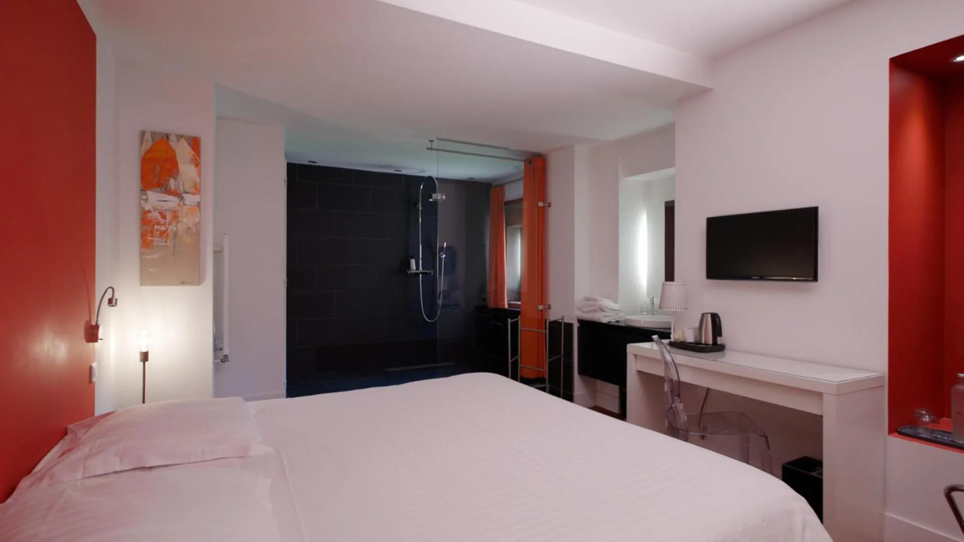 Shower, Bed in Manoir Dalmore