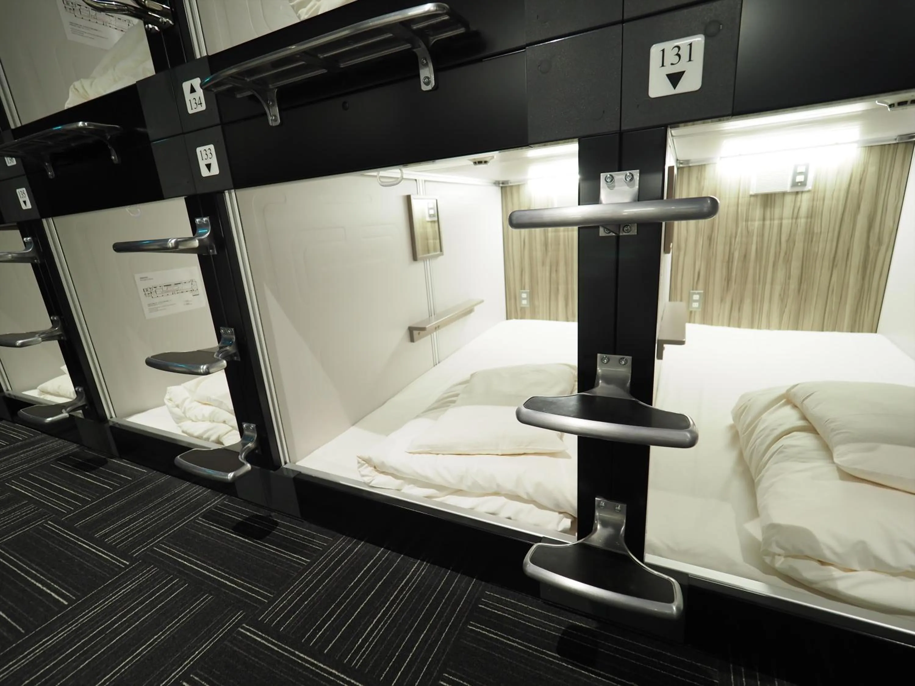 Photo of the whole room, Bed in LEO YU Capsule Hotel Nishifunabashi