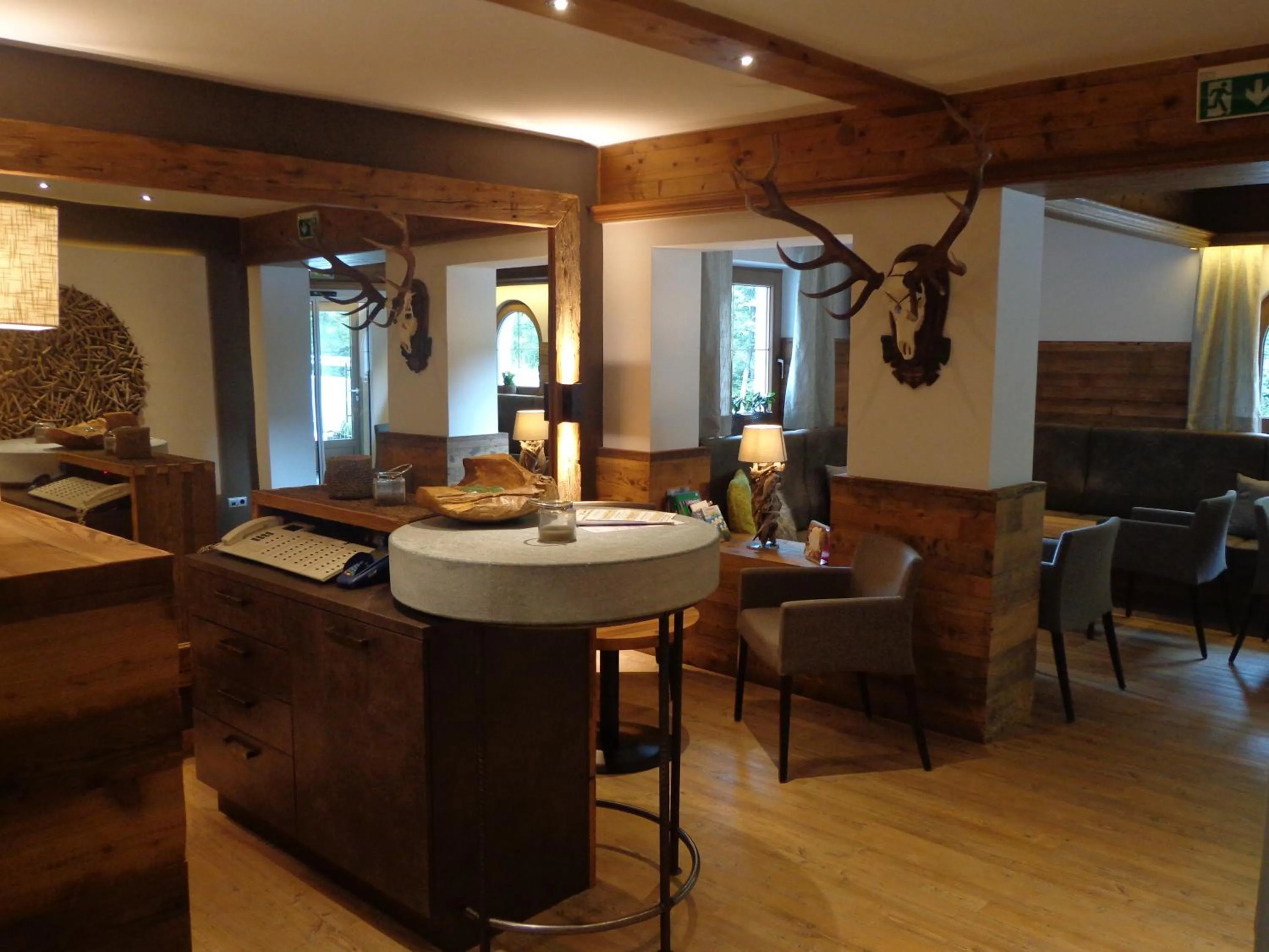 Lobby or reception in Hotel Burgschrofn