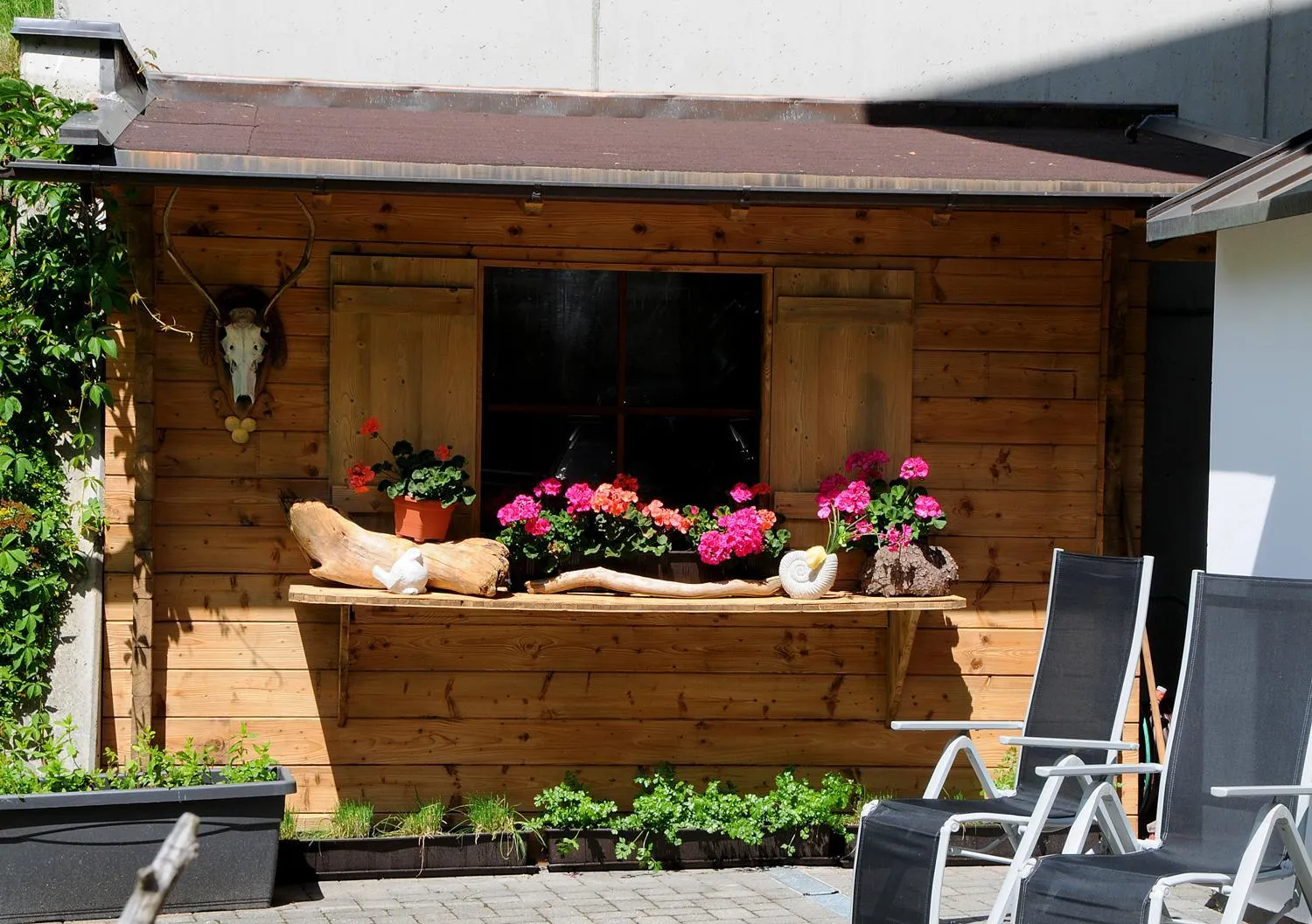 Balcony/Terrace in Hotel Burgschrofn