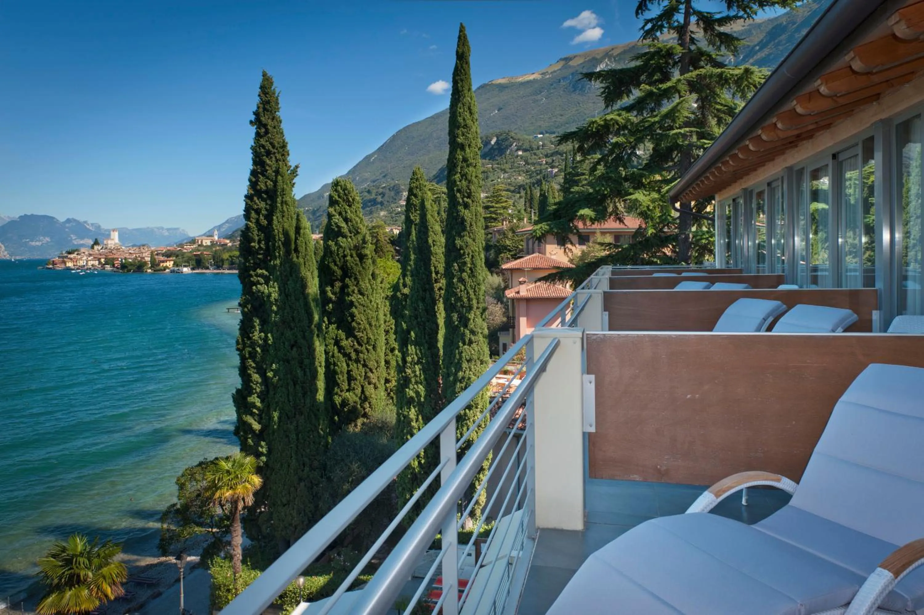 Bird's eye view in Beach Hotel Du Lac Malcesine