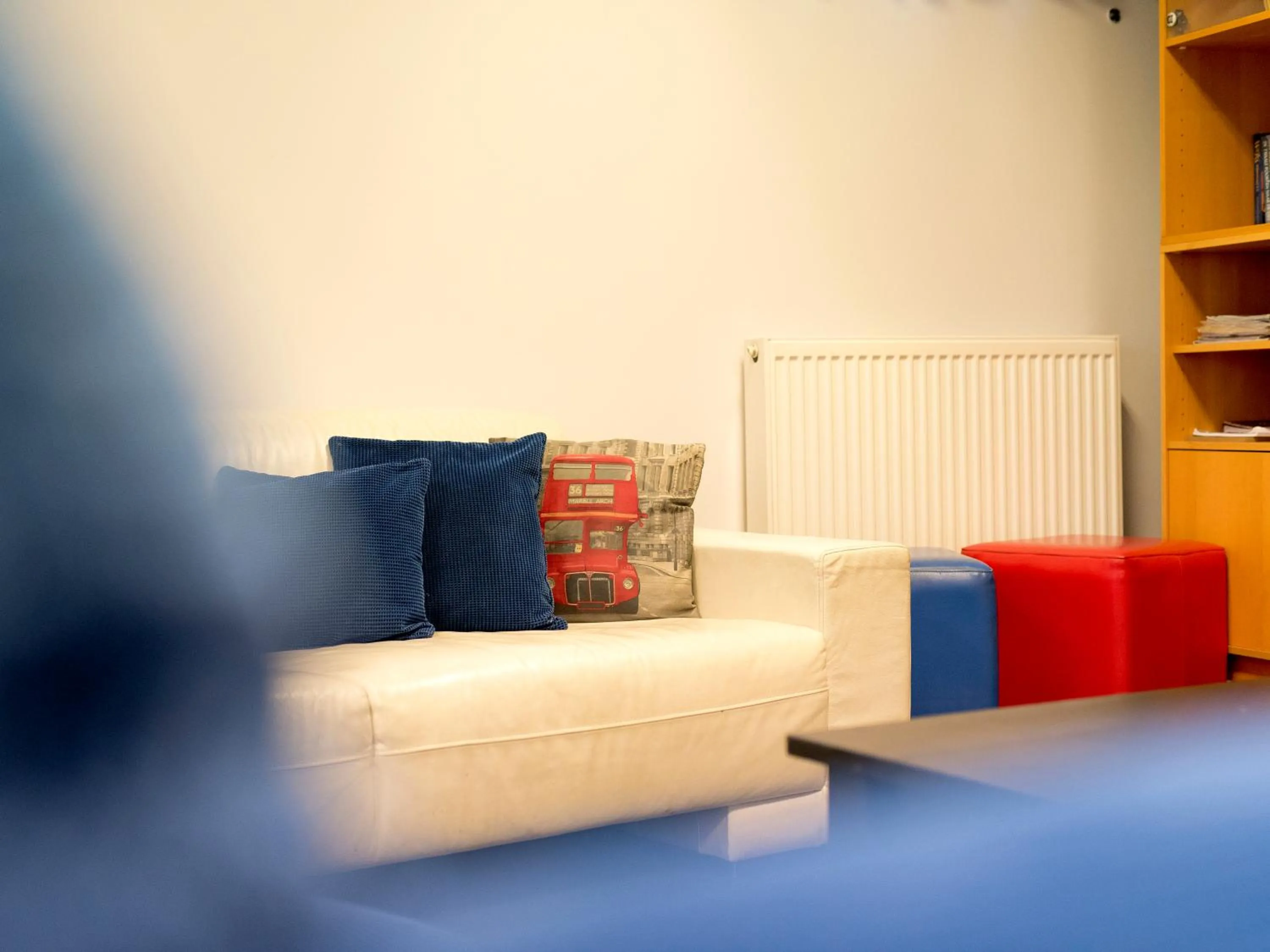 Seating area in YHA London Thameside