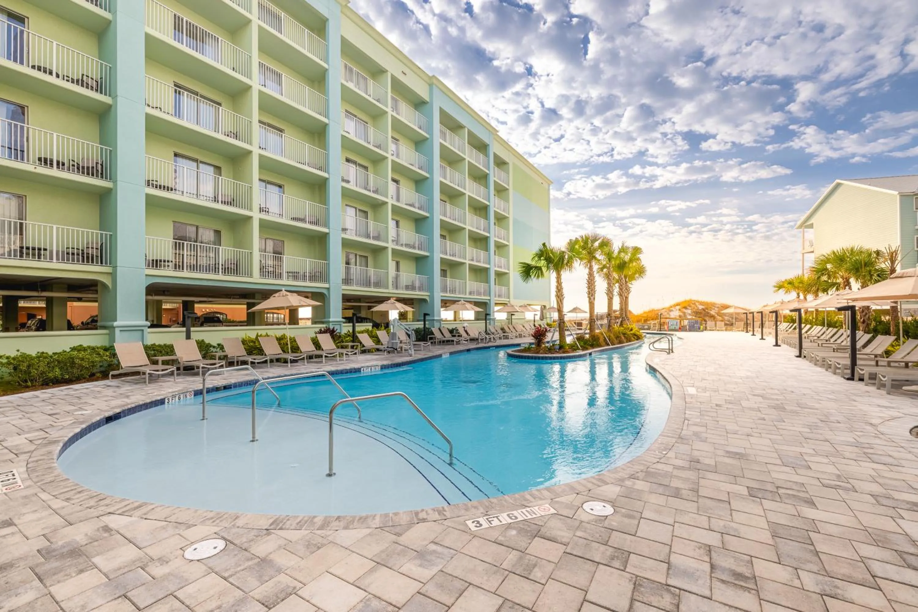 Pool view in Hilton Garden Inn Orange Beach