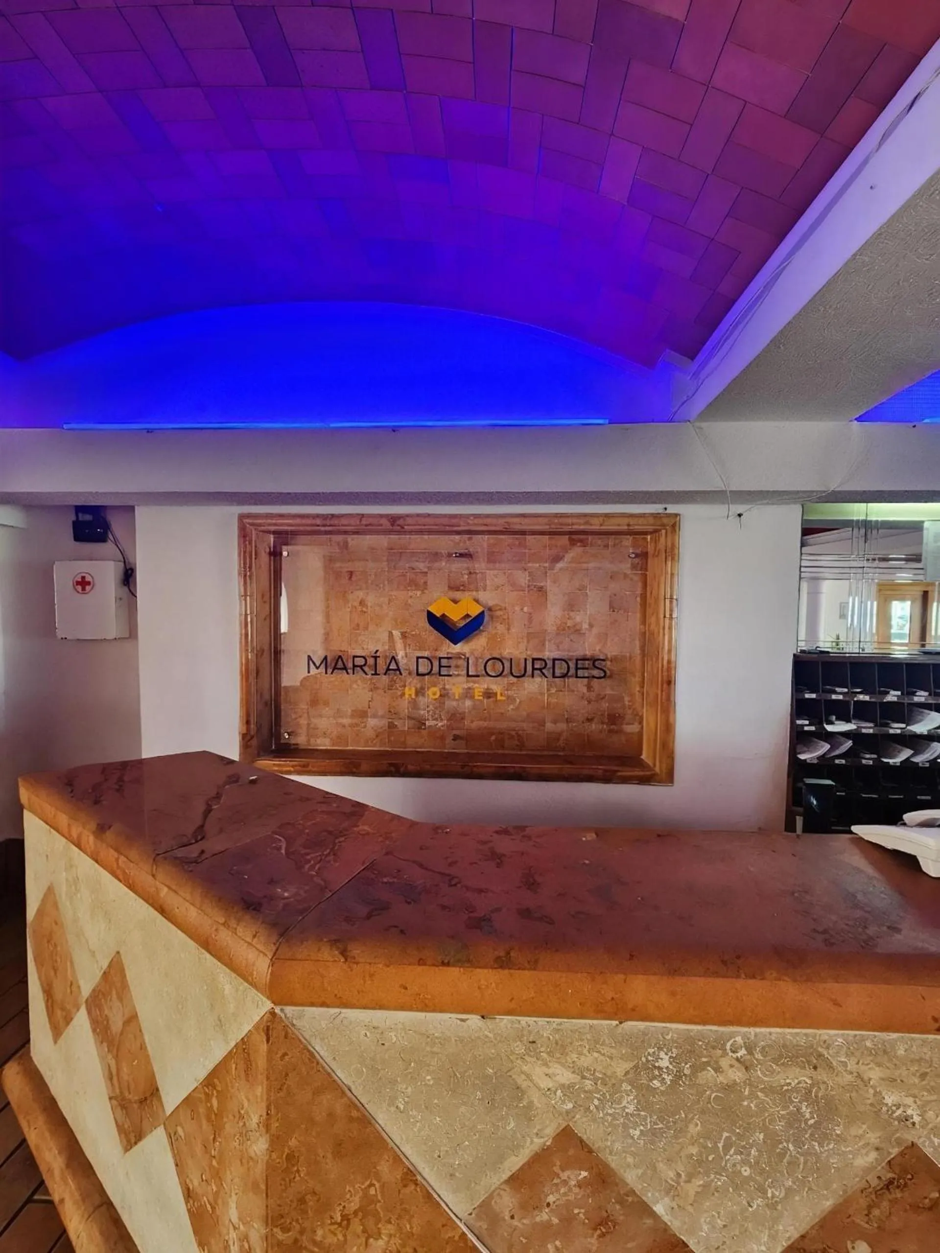 Lobby or reception, Bed in Hotel Maria de Lourdes