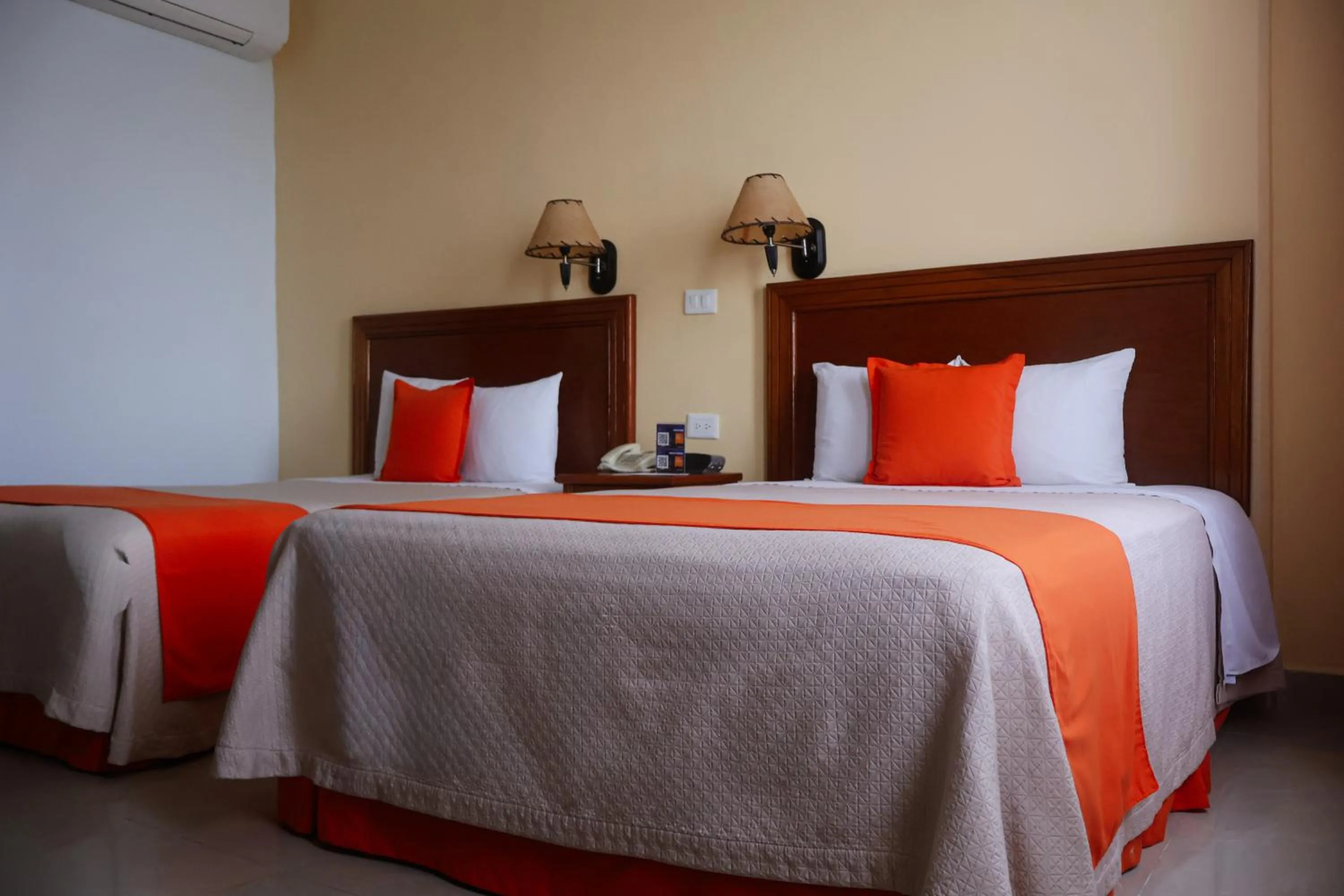 Bed in Hotel Báez Carrizal