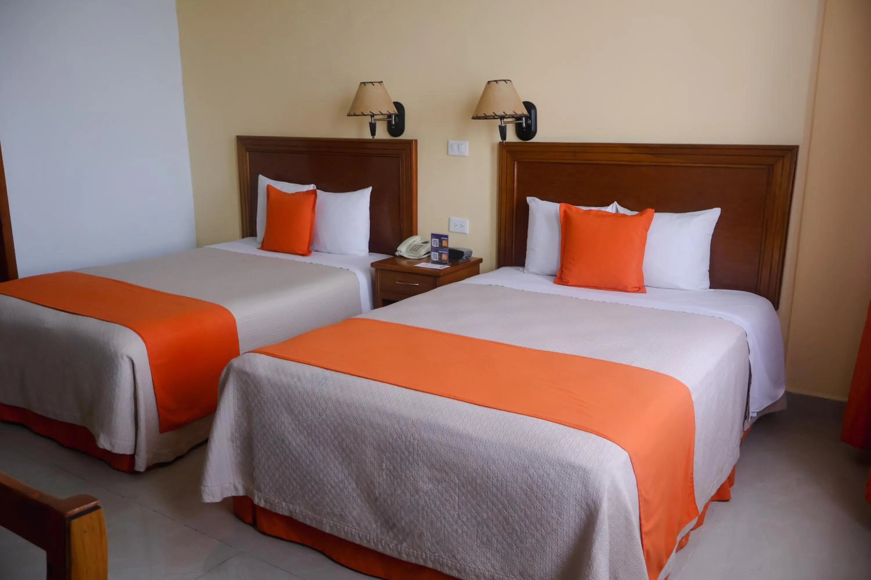 Bed in Hotel Báez Carrizal