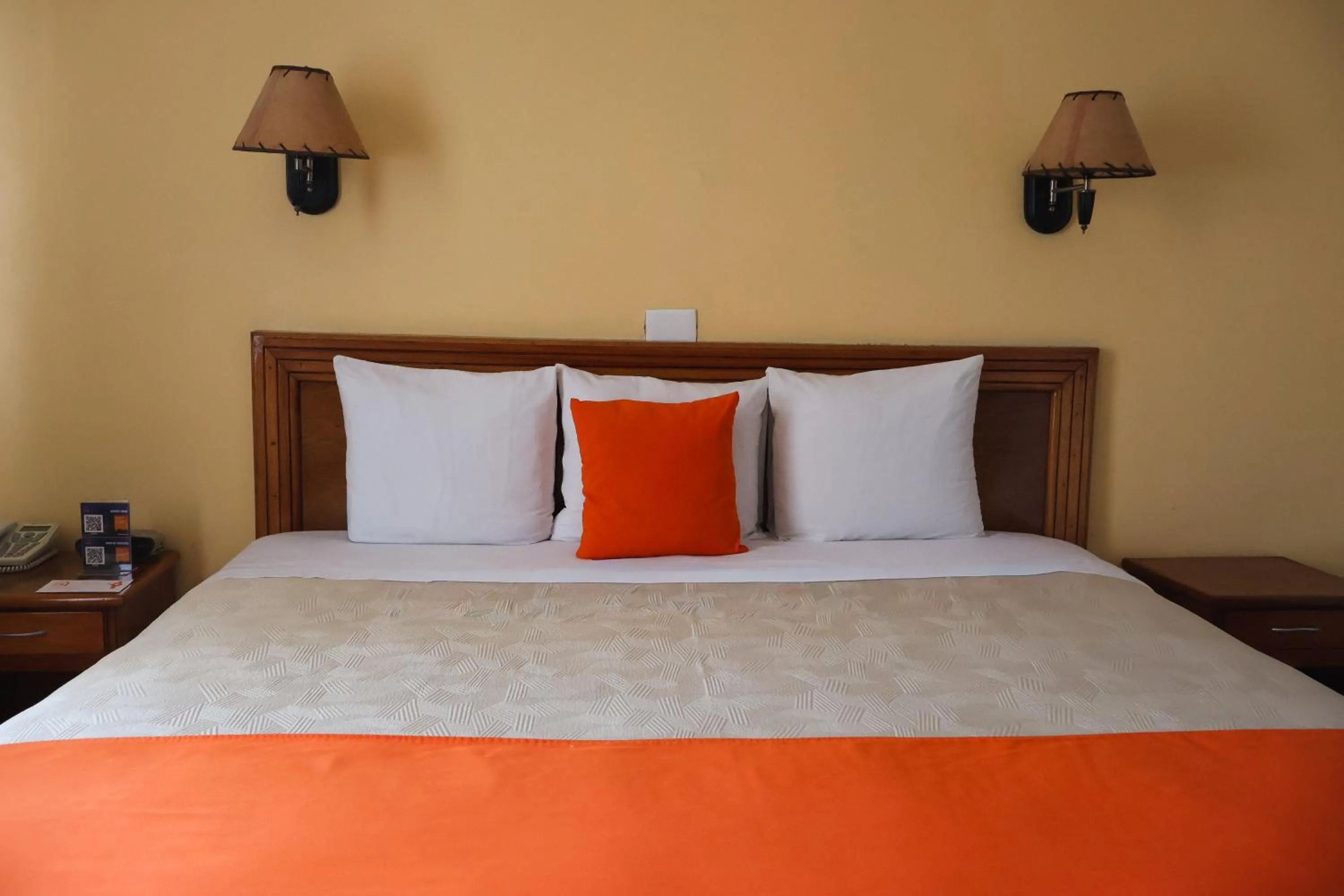Bed in Hotel Báez Carrizal