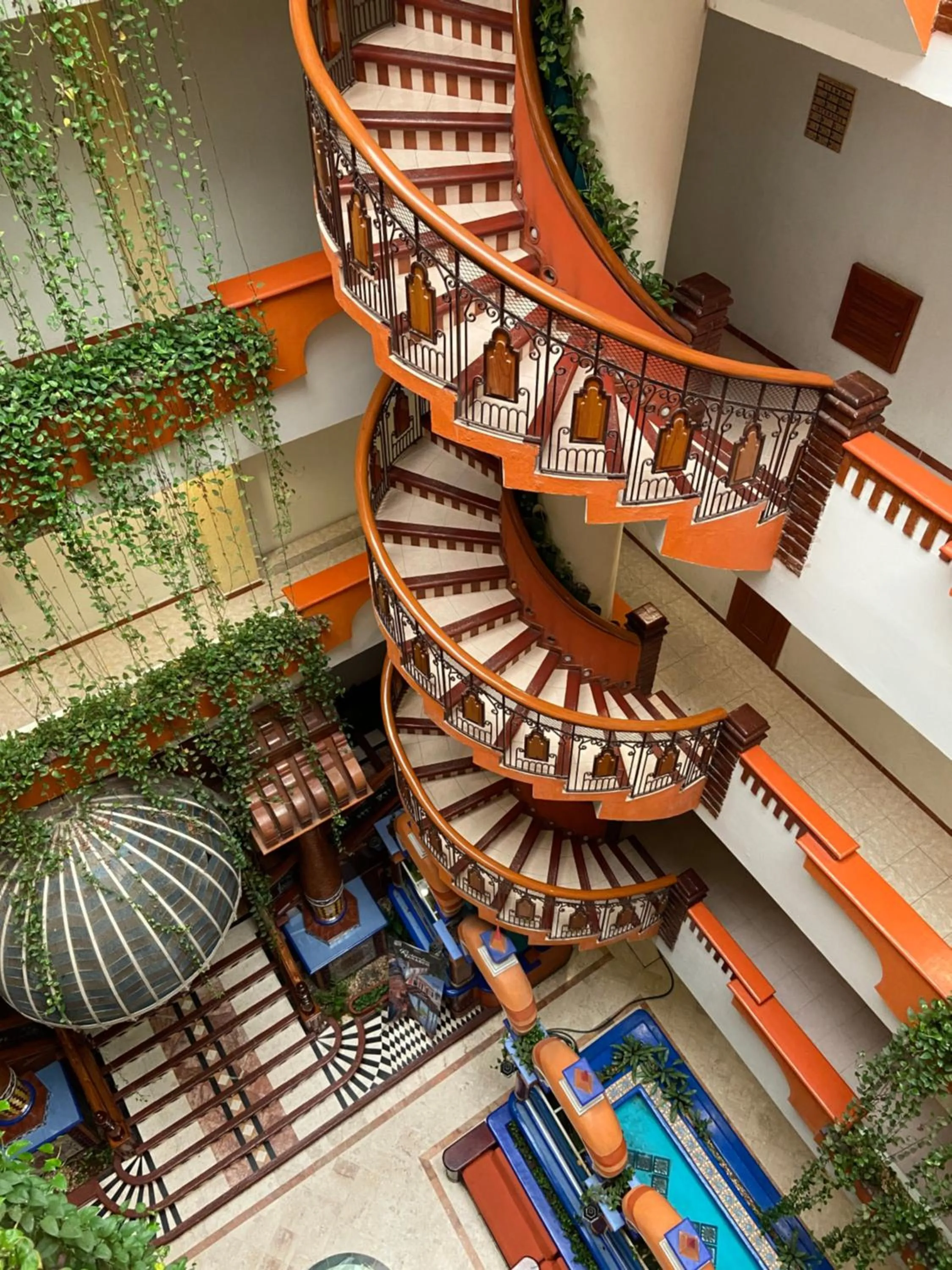 Bird's eye view in Hotel Báez Carrizal