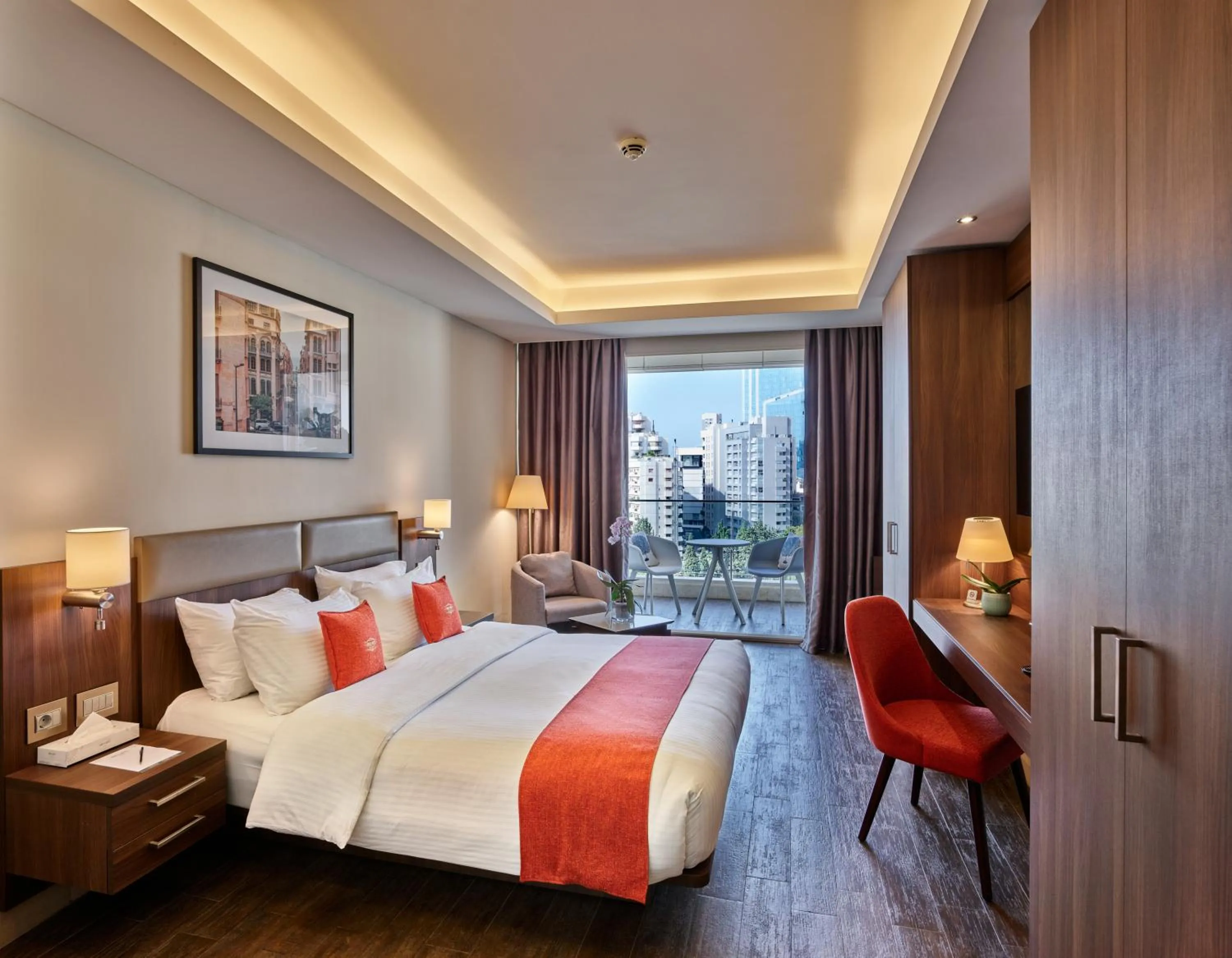 Photo of the whole room, Bed in Sodeco Suites