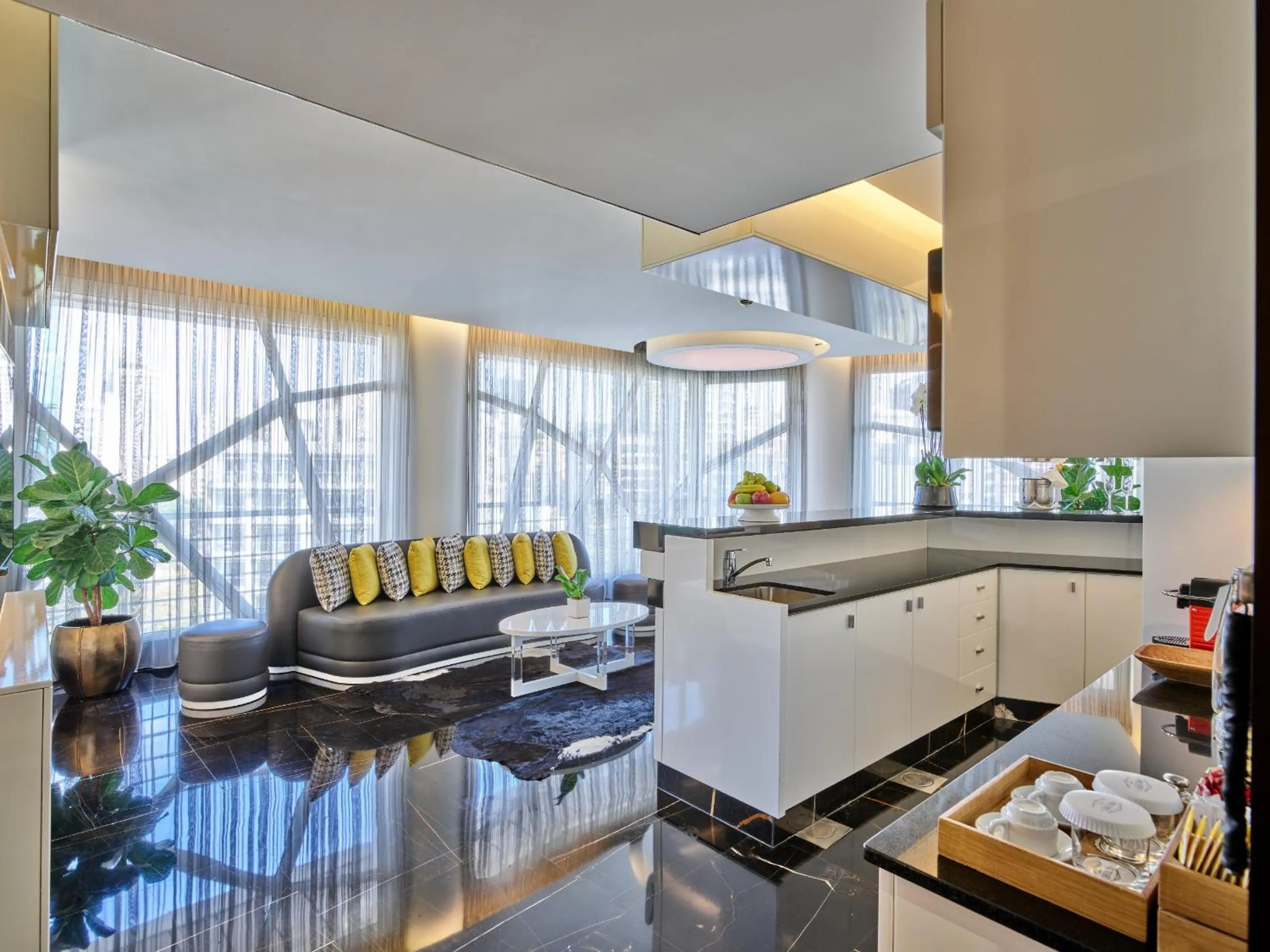 Living room in Sodeco Suites