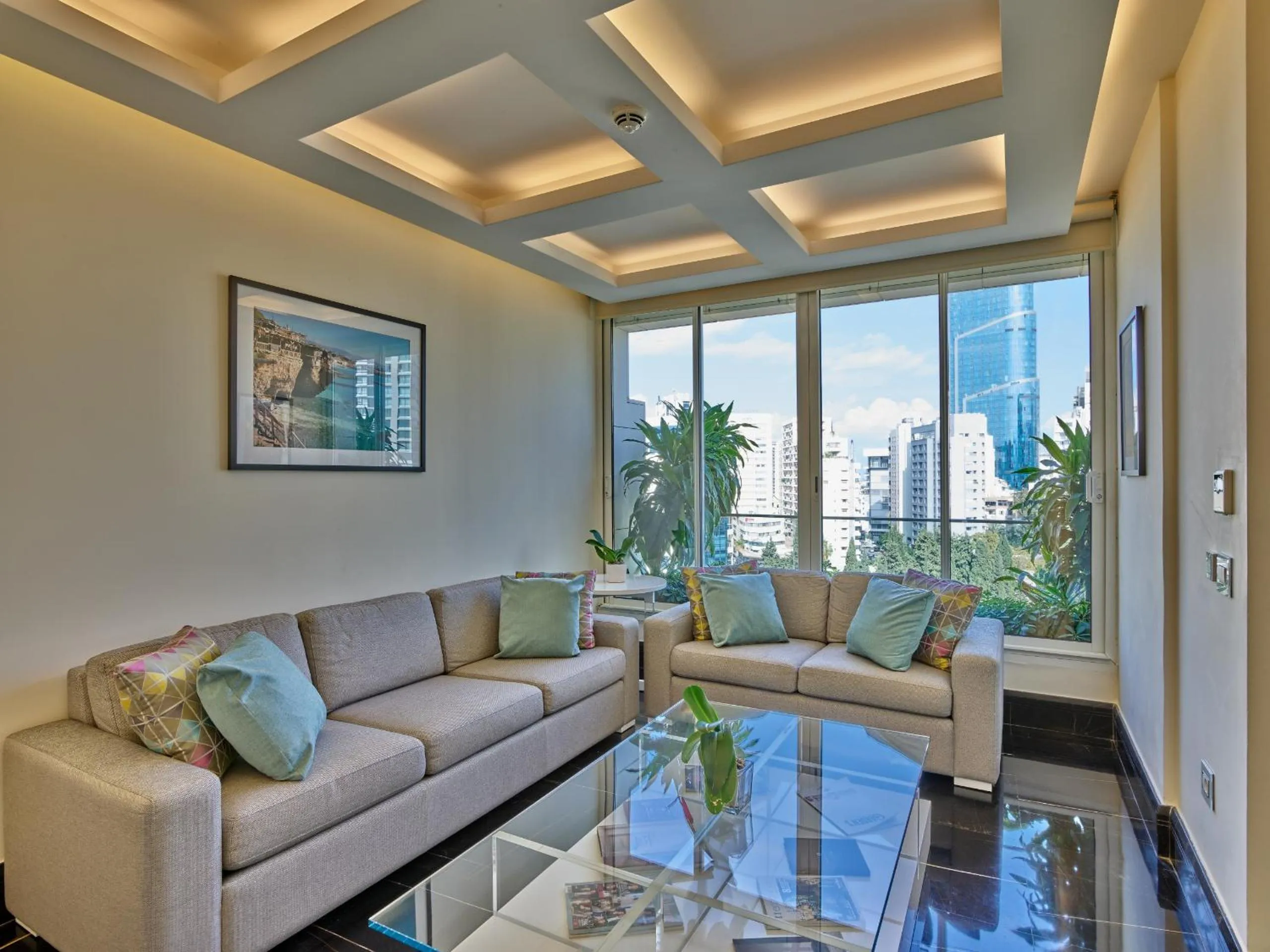 Living room in Sodeco Suites