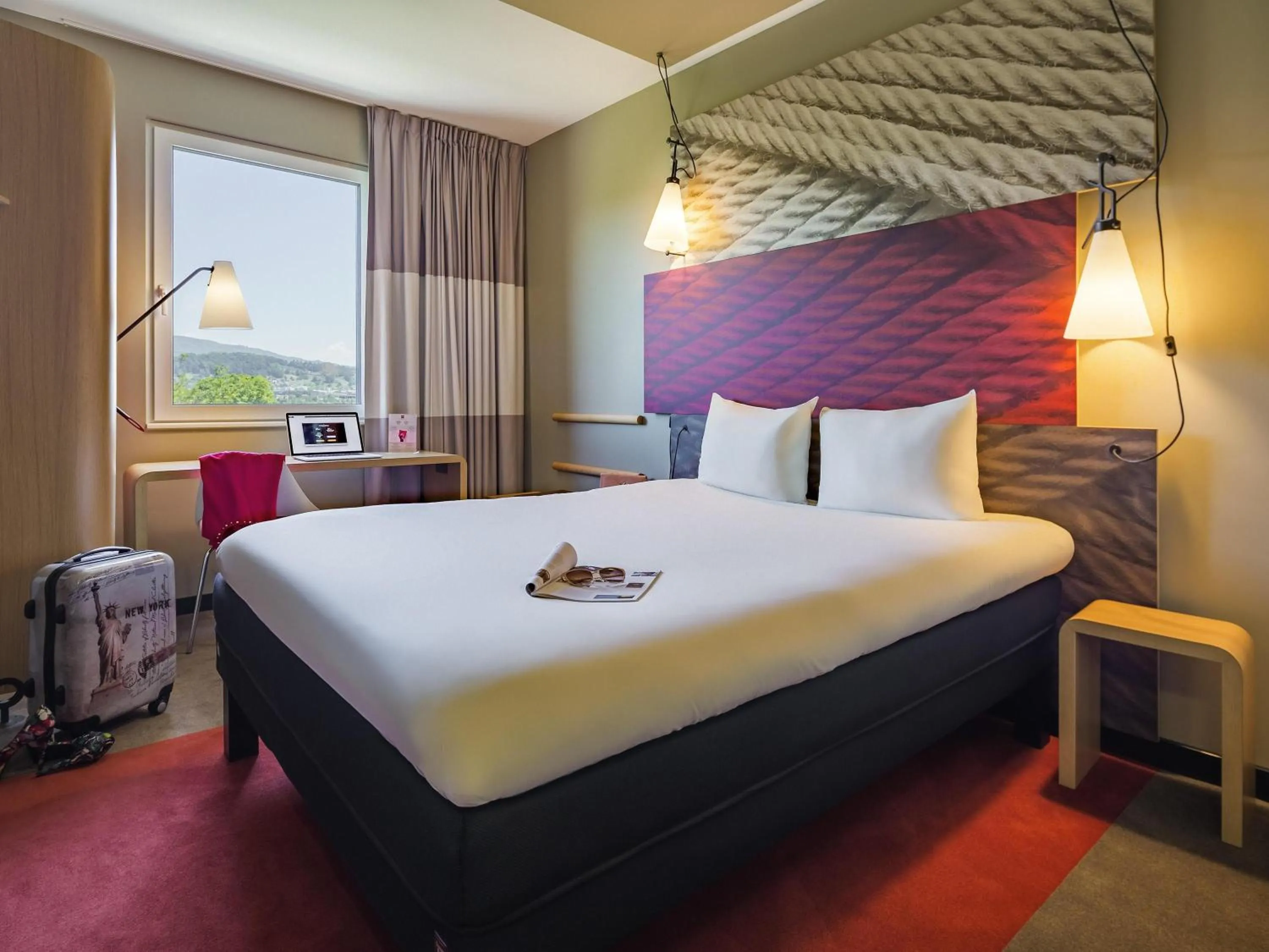 Bedroom, Bed in ibis Baden Neuenhof