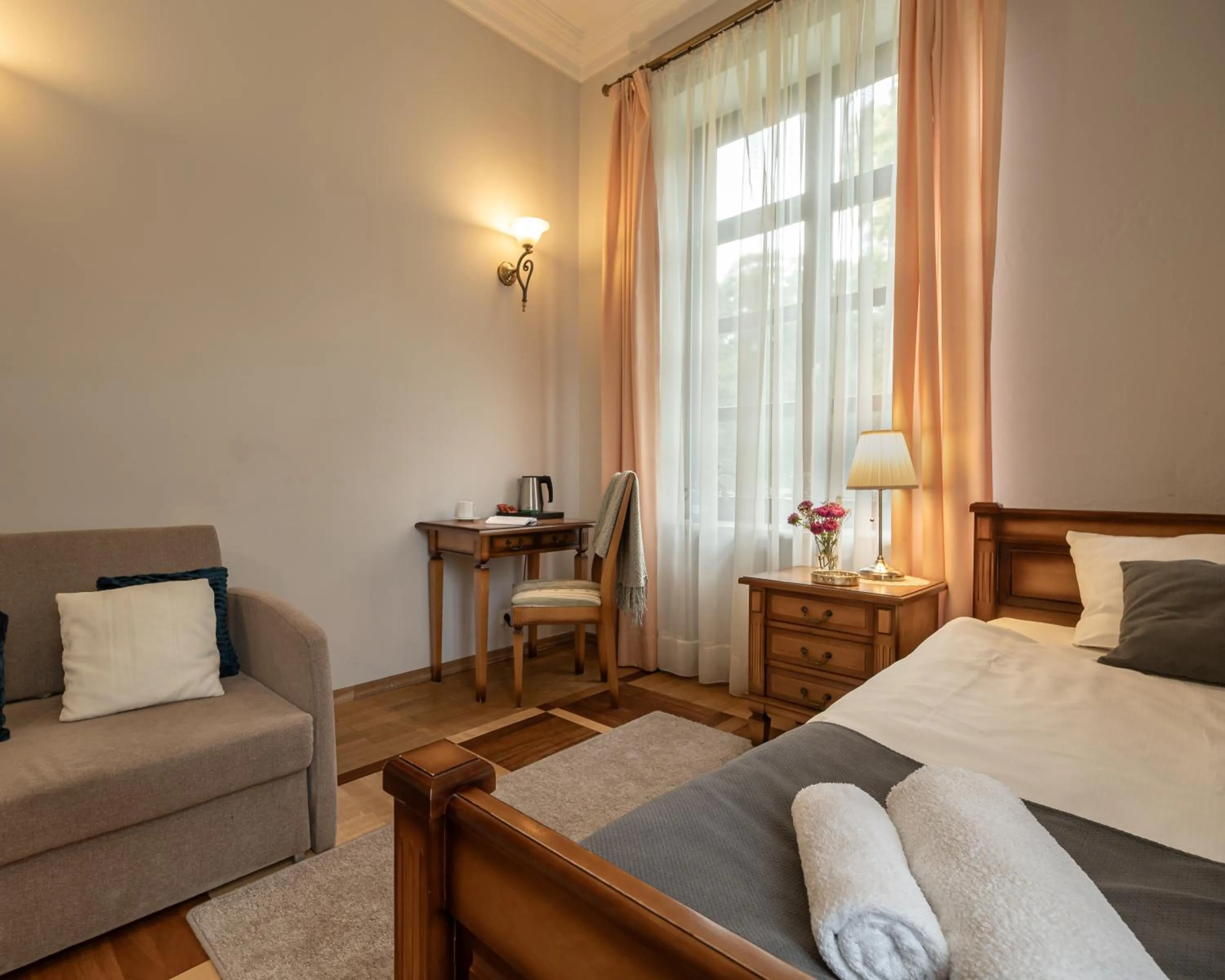 Bed in Pałac w Małkowie