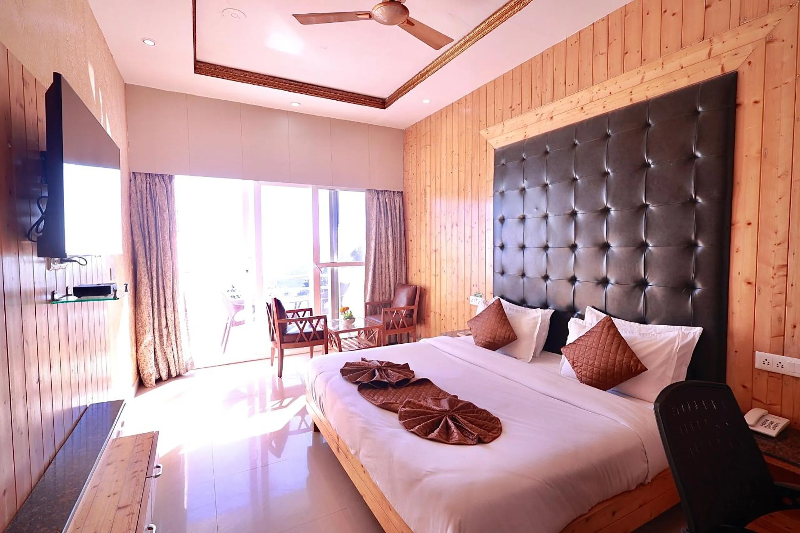 Bed in Blue Pine Resort