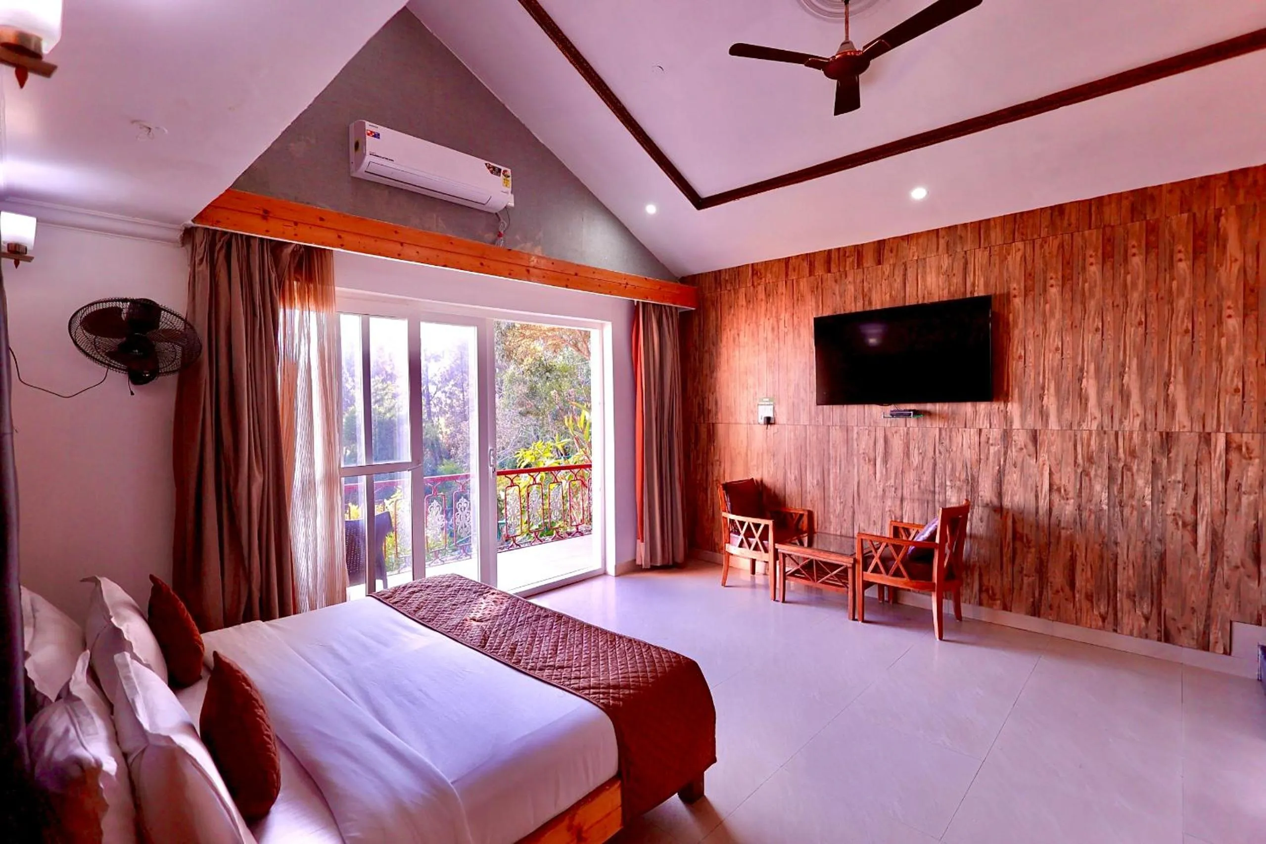 Bed in Blue Pine Resort