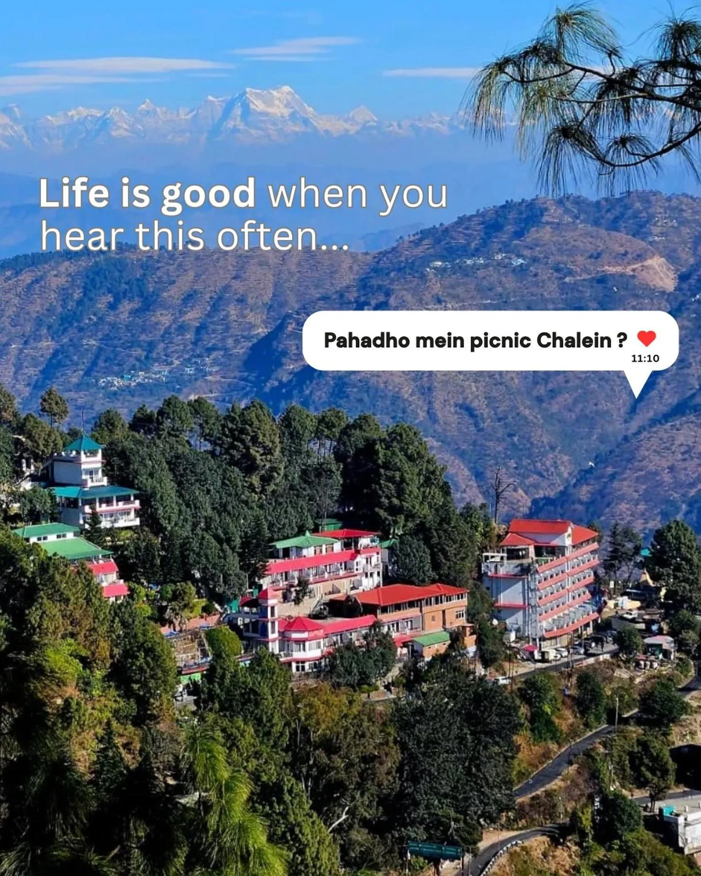 Mountain view in Blue Pine Resort