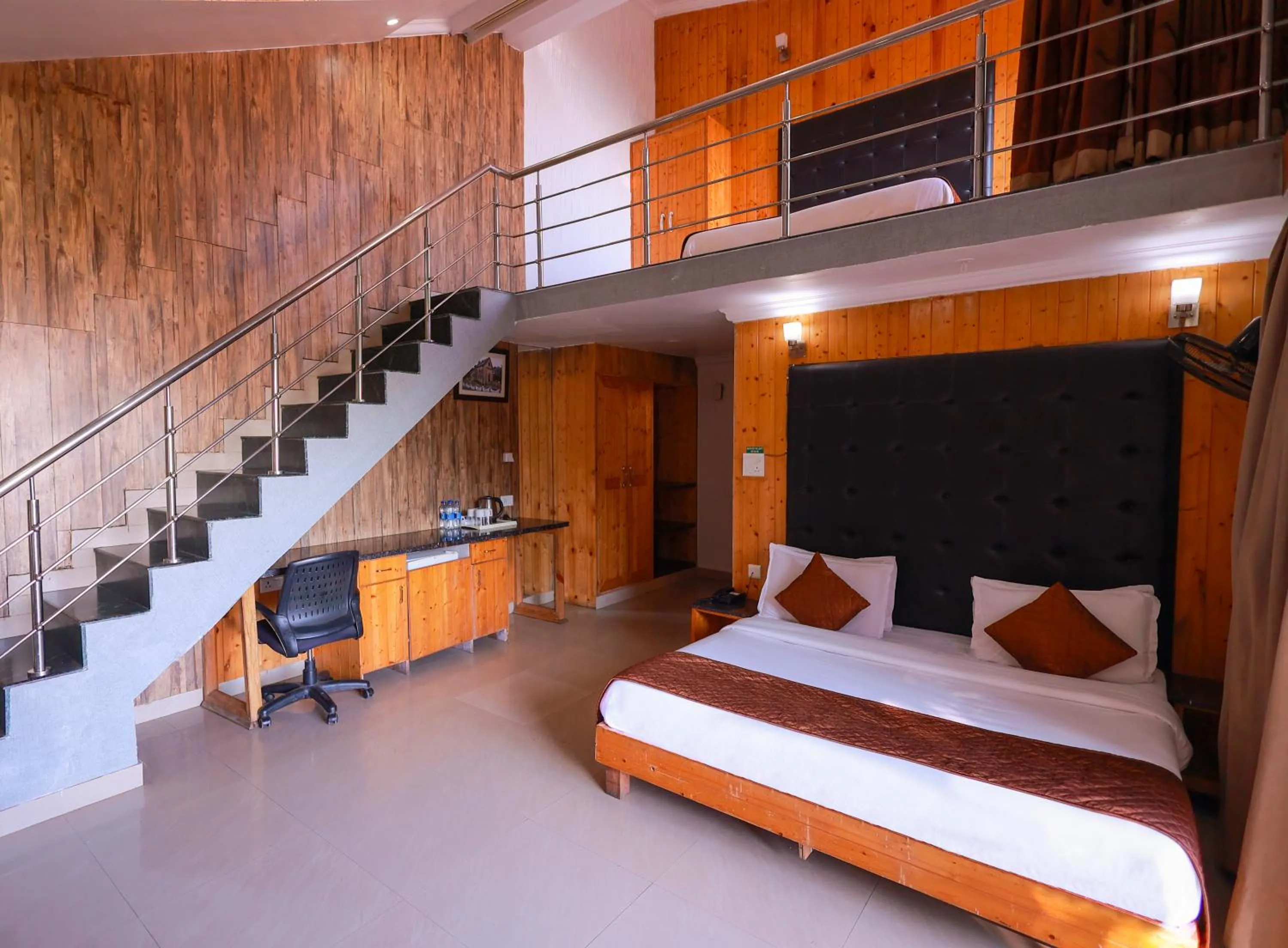 Bed in Blue Pine Resort