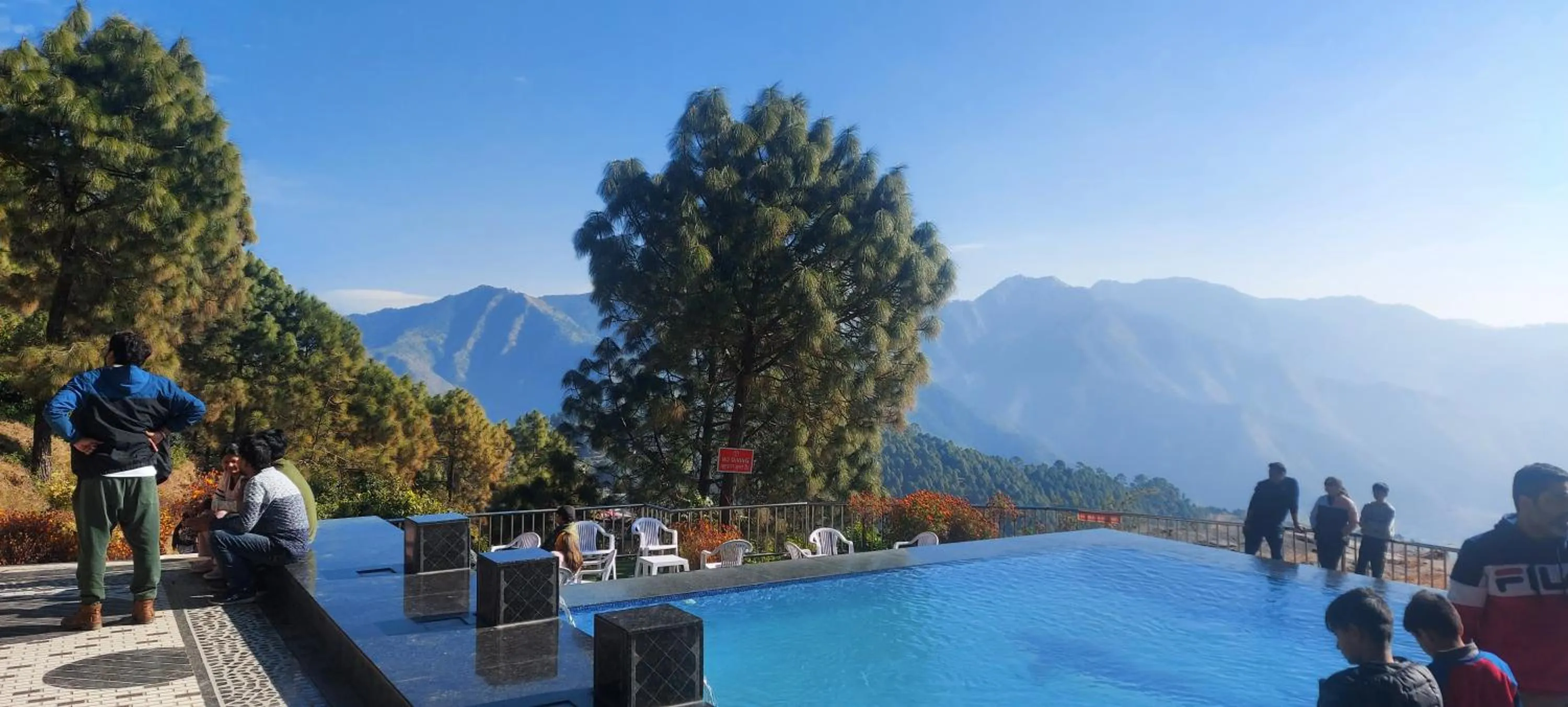 Swimming pool in Blue Pine Resort