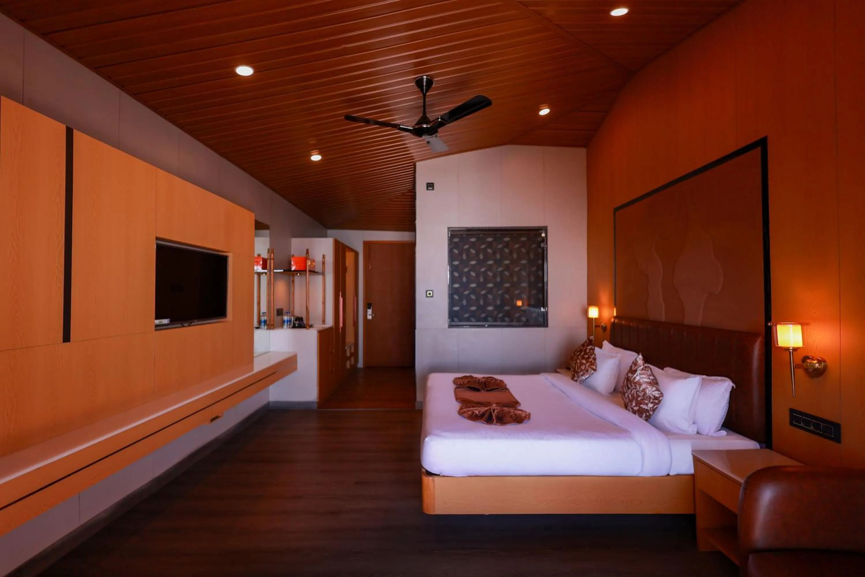 Bed in Blue Pine Resort