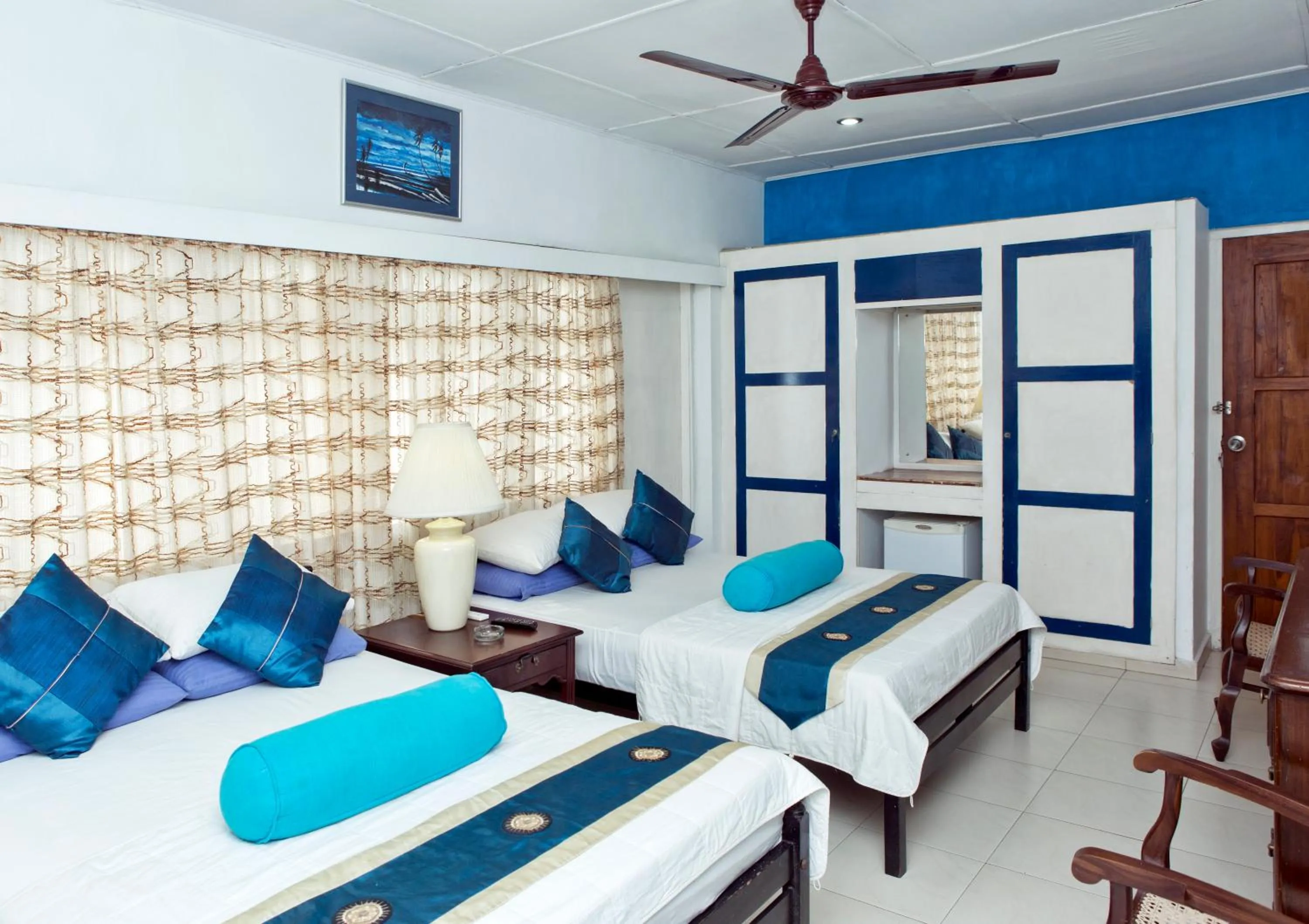 Bed in Ranveli Beach Resort
