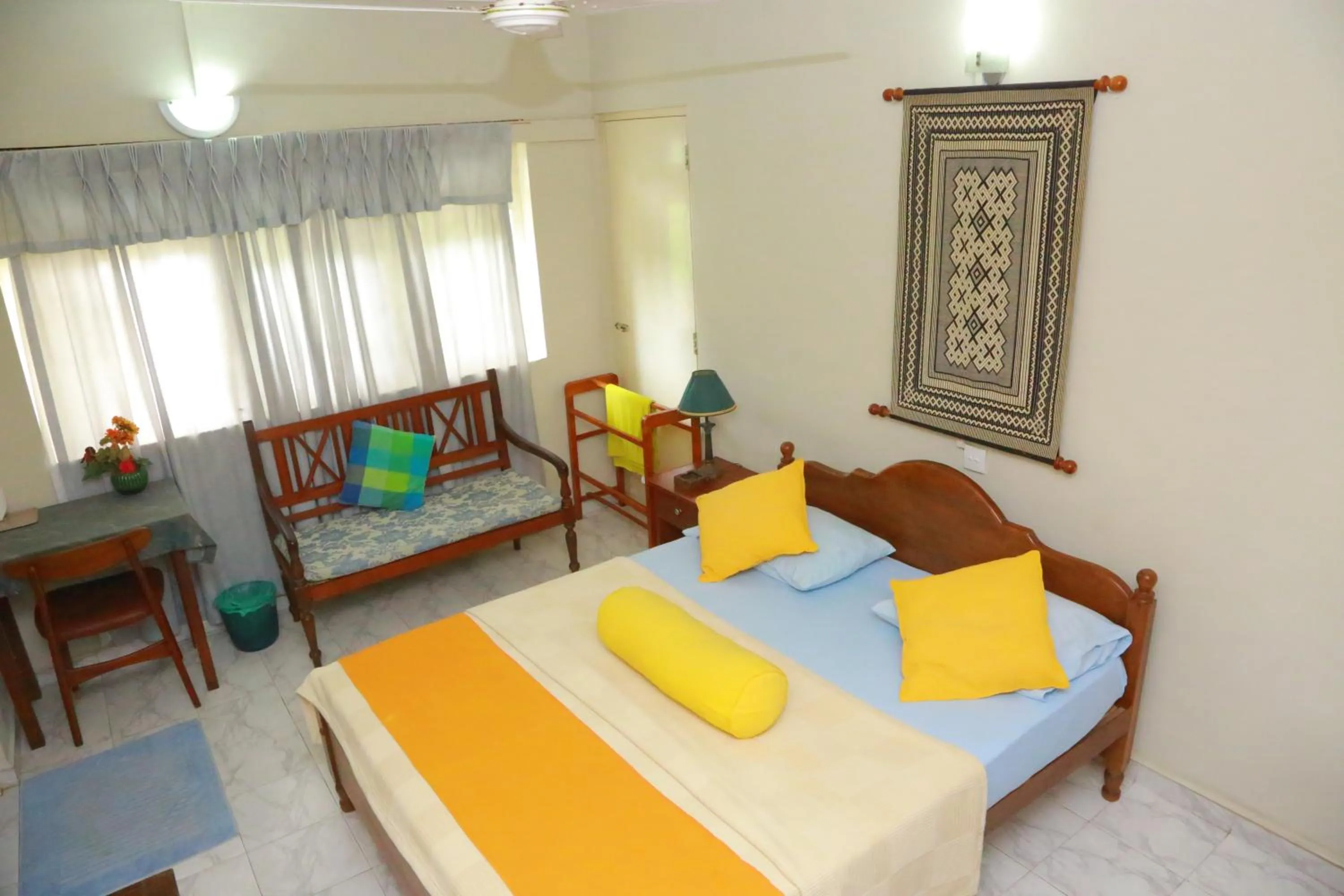 Bed in Ranveli Beach Resort