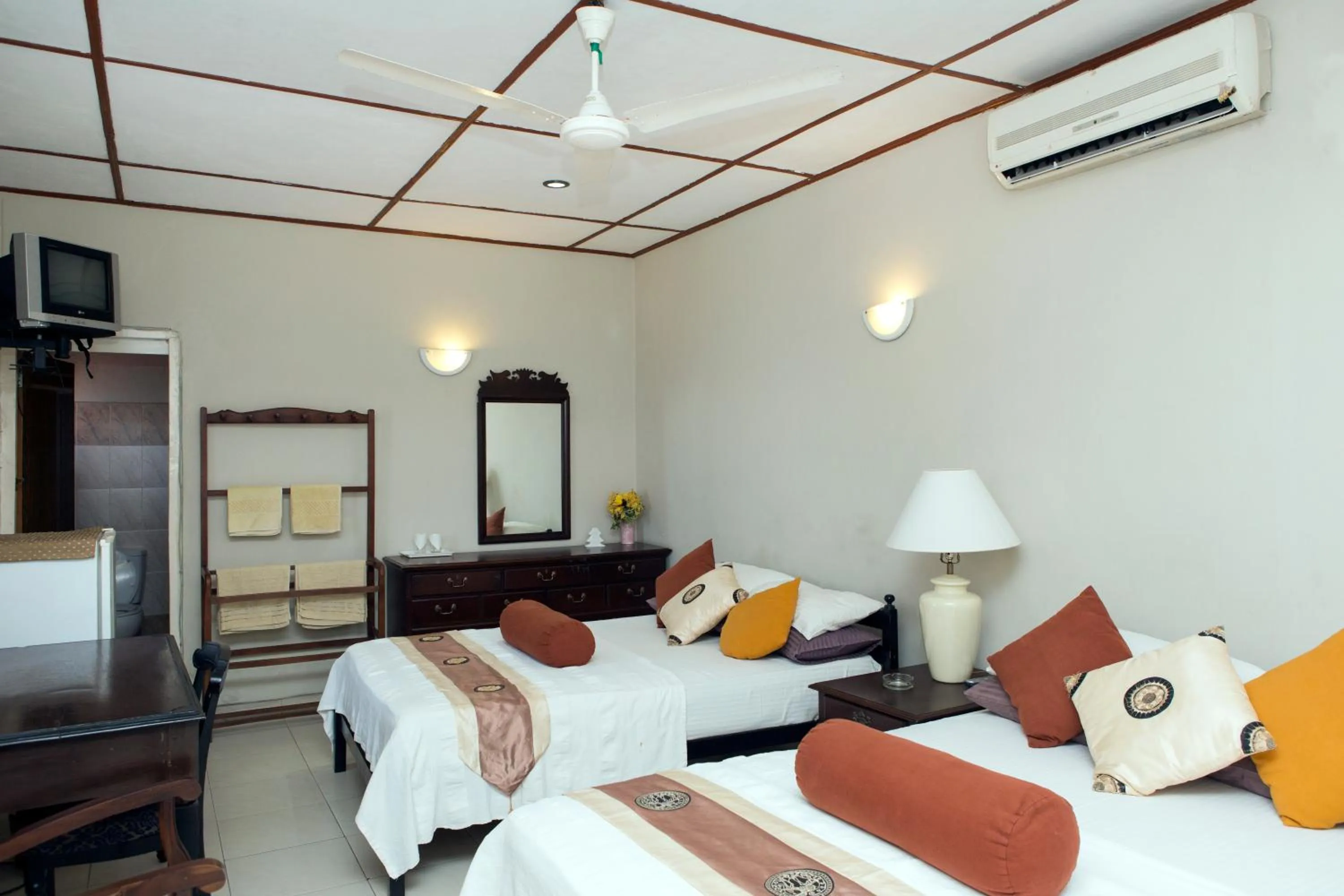 Bed in Ranveli Beach Resort