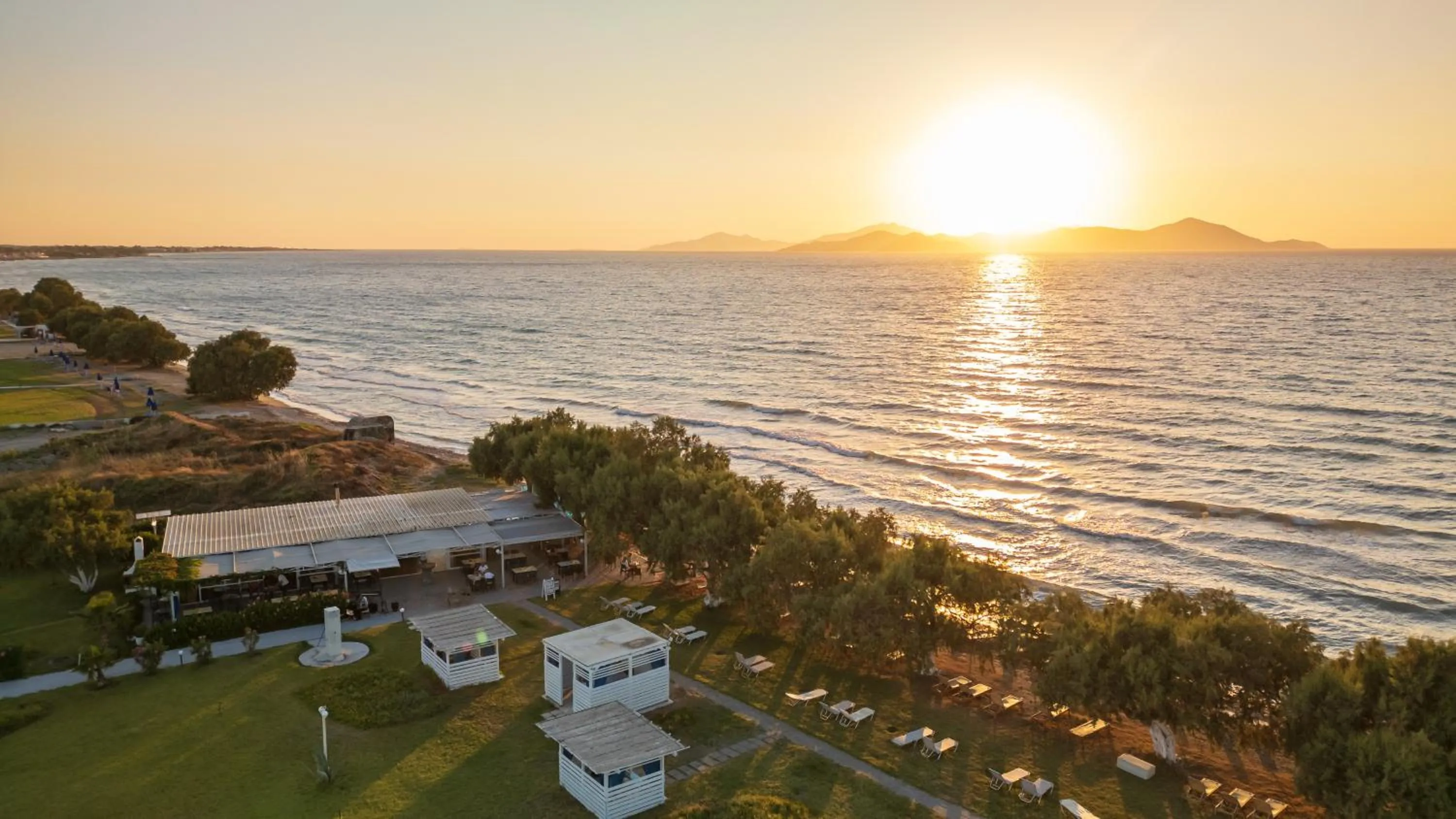 Sunset in Costa Angela Seaside Resort