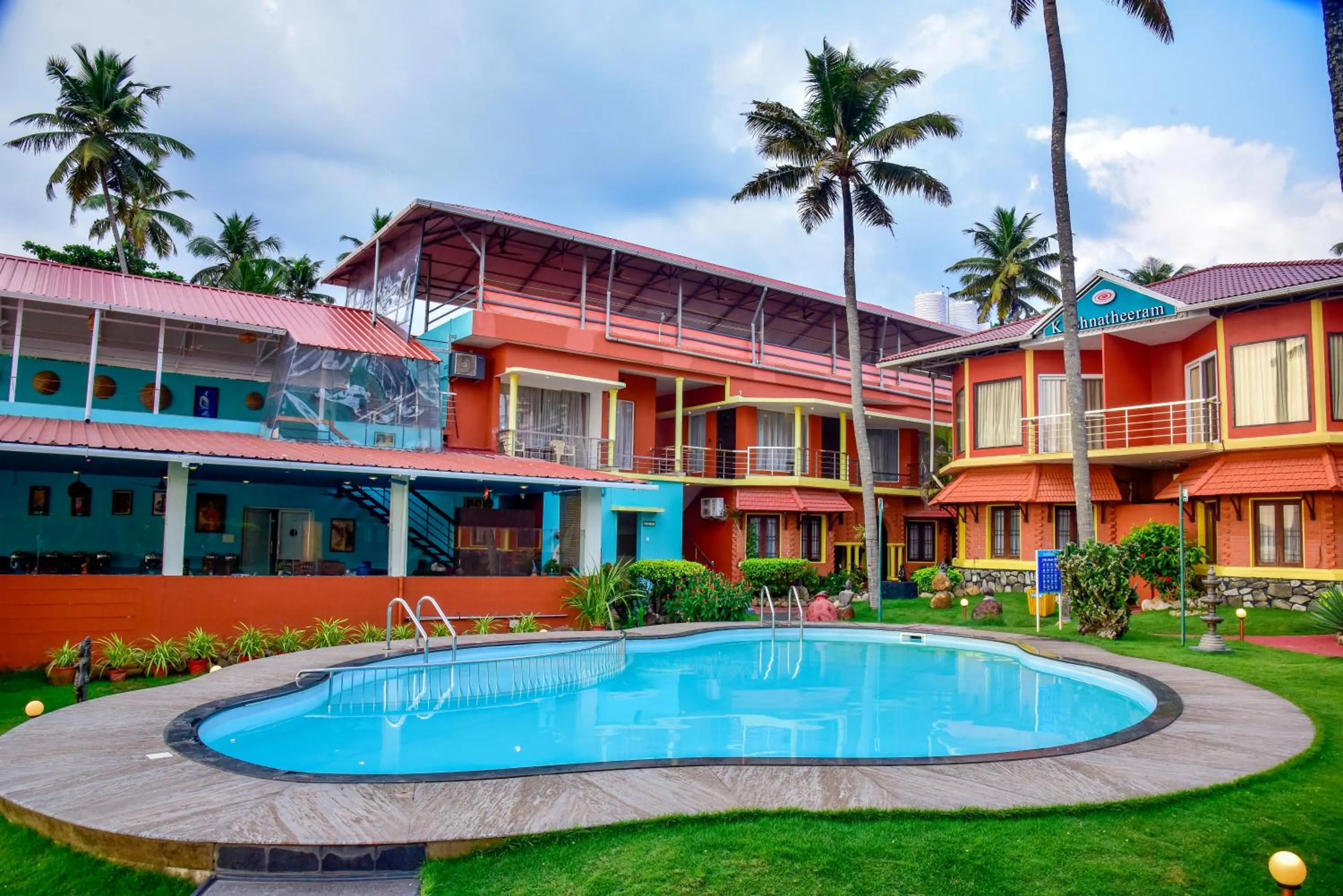 Property building in Krishnatheeram Ayur Holy Beach Resorts