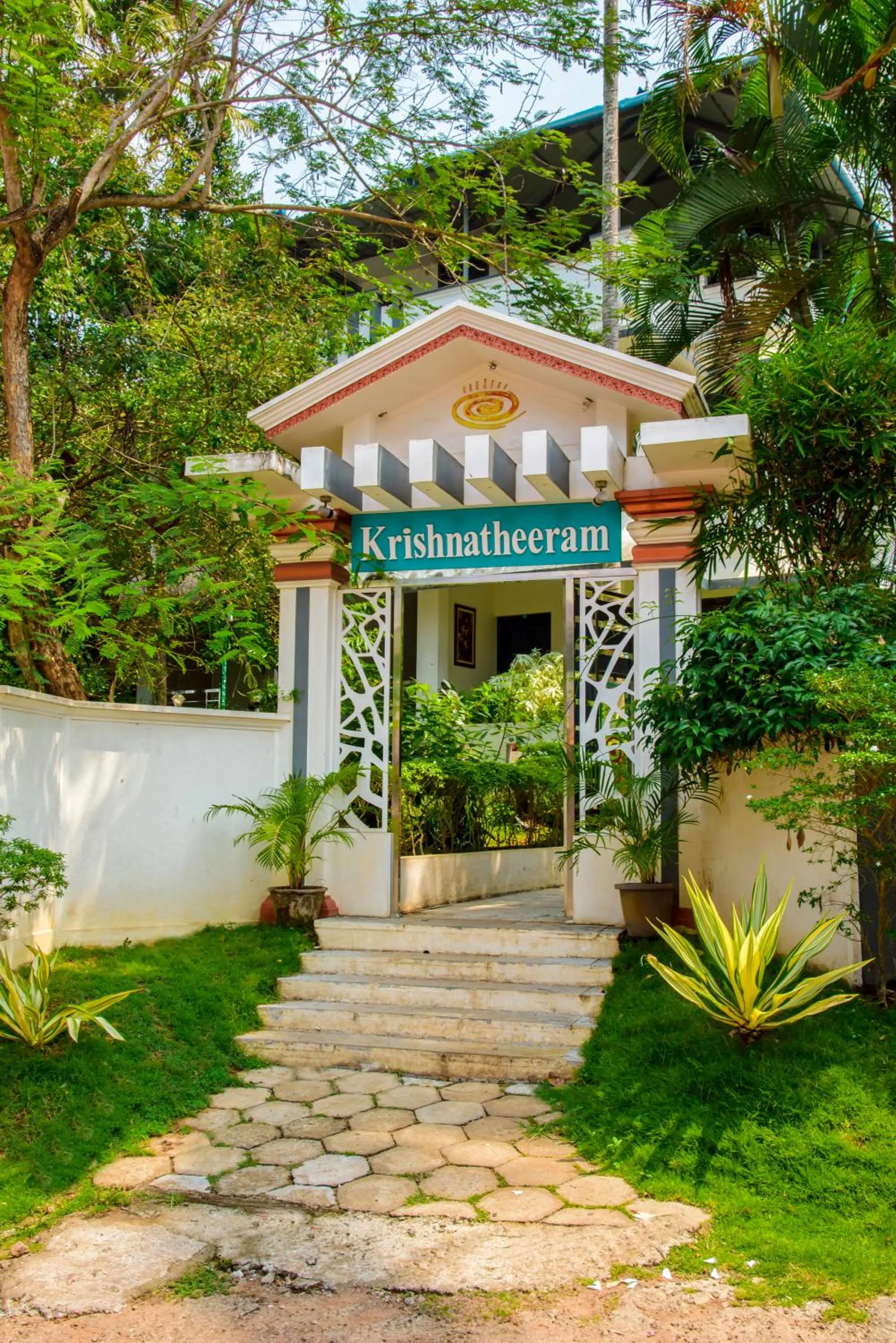 Property building in Krishnatheeram Ayur Holy Beach Resorts