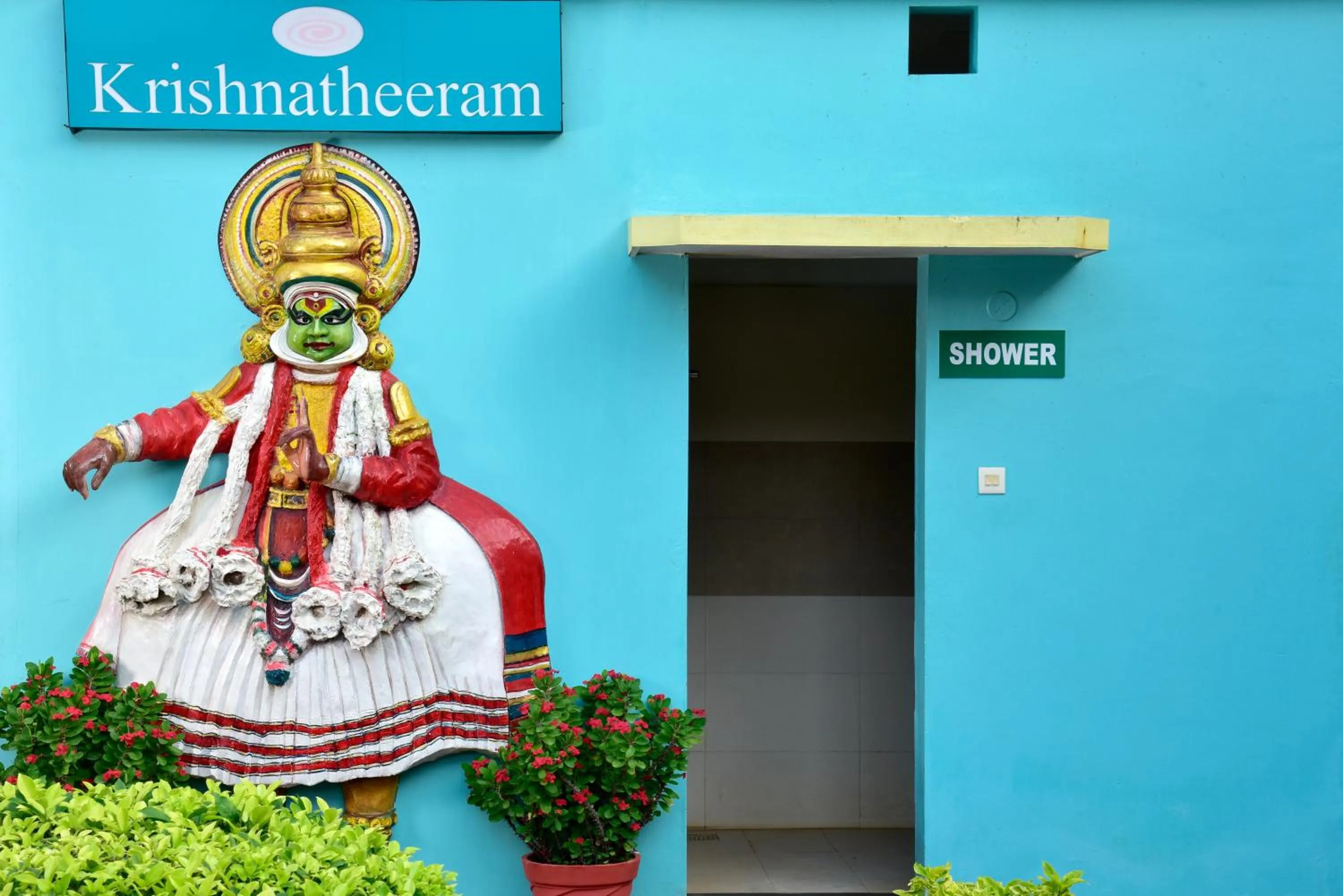 Decorative detail in Krishnatheeram Ayur Holy Beach Resorts