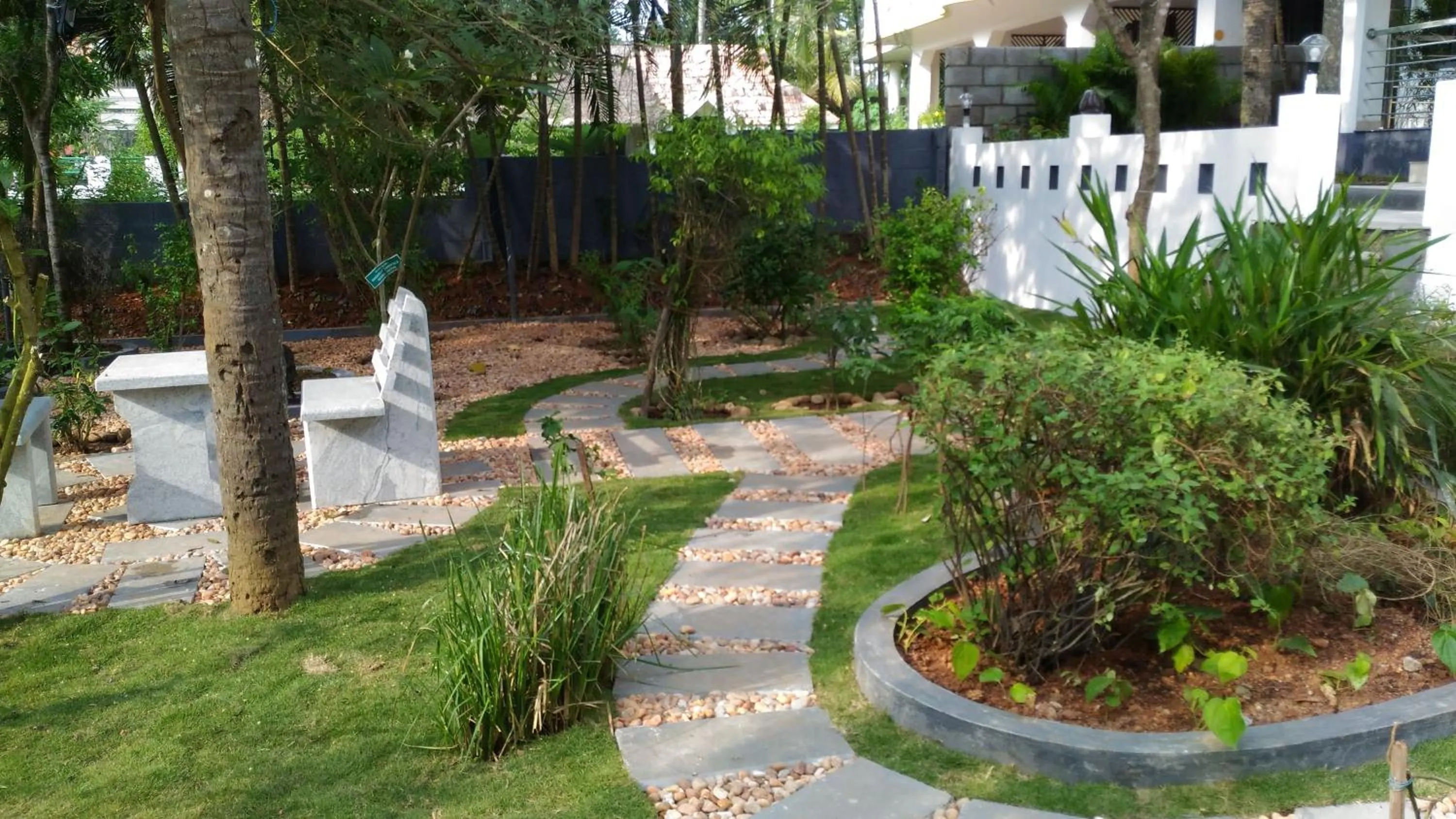 Garden in Krishnatheeram Ayur Holy Beach Resorts
