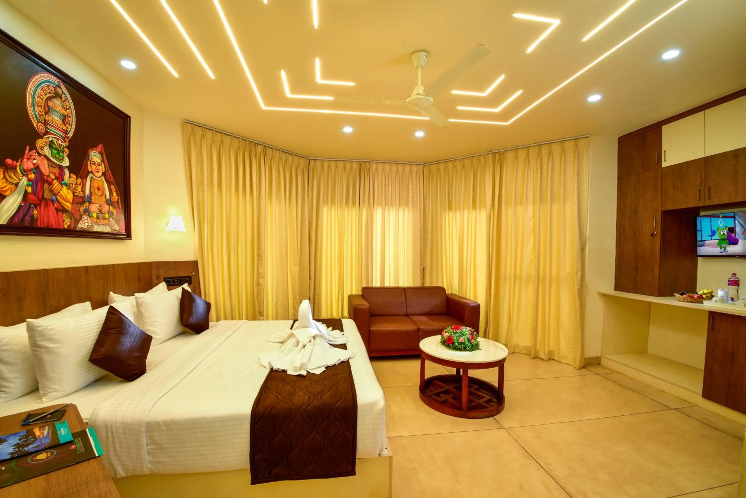 Bedroom, Bed in Krishnatheeram Ayur Holy Beach Resorts
