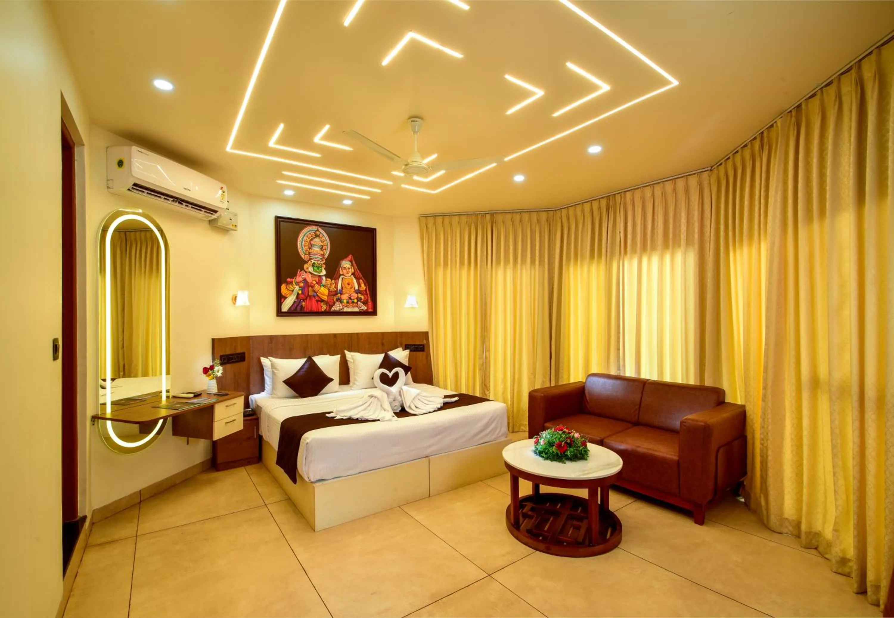 Bedroom, Bed in Krishnatheeram Ayur Holy Beach Resorts