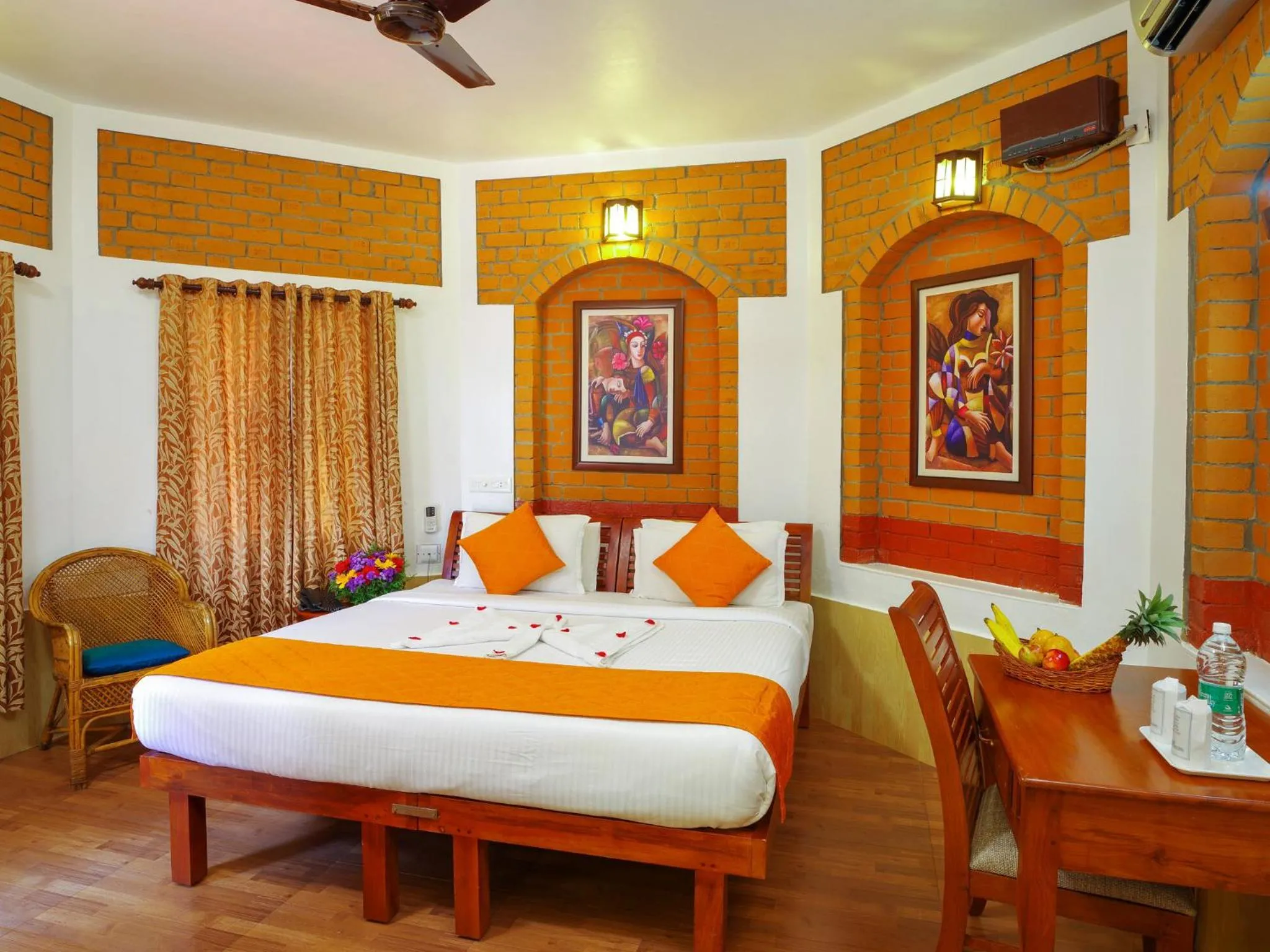 Photo of the whole room, Bed in Krishnatheeram Ayur Holy Beach Resorts
