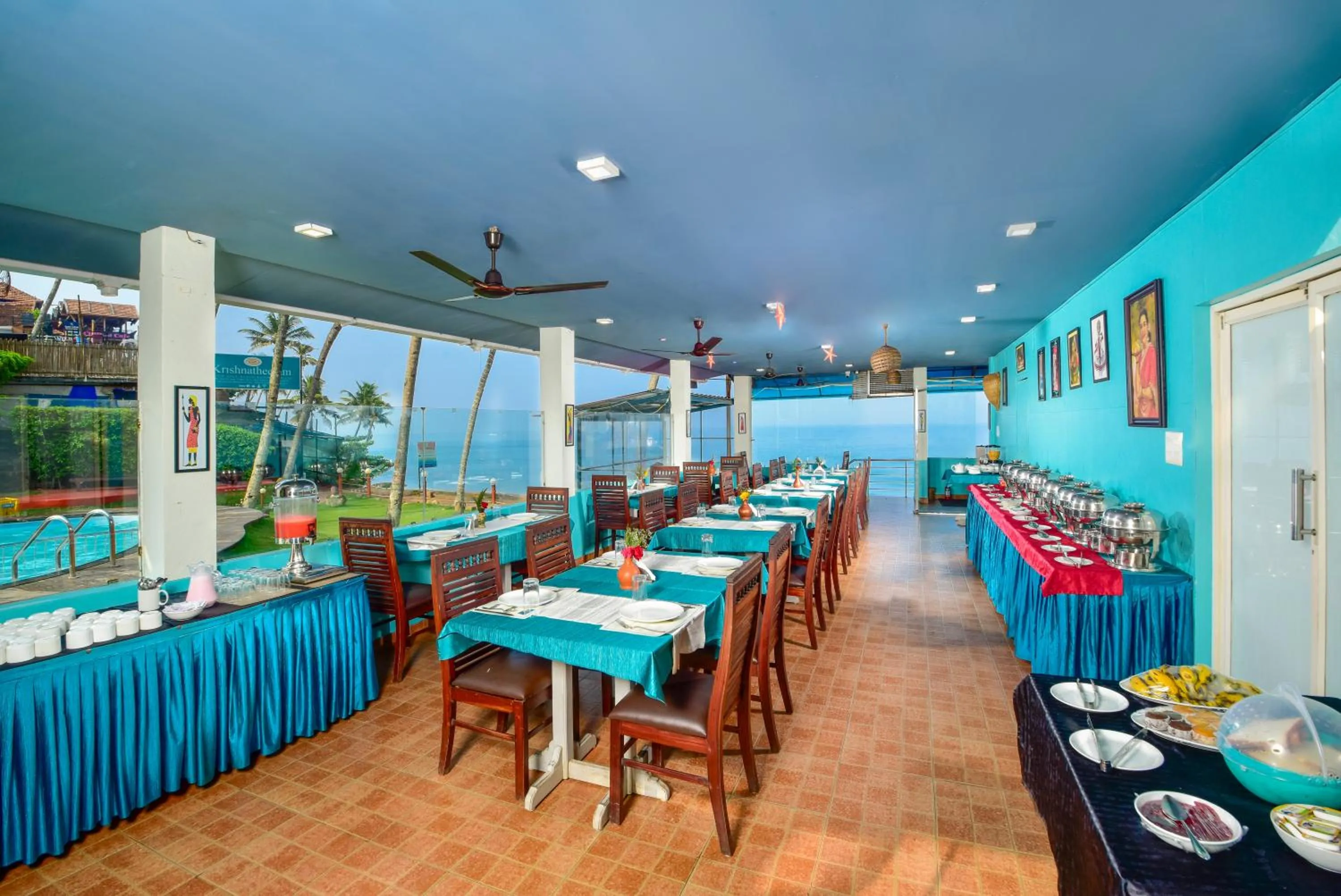 Restaurant/places to eat in Krishnatheeram Ayur Holy Beach Resorts