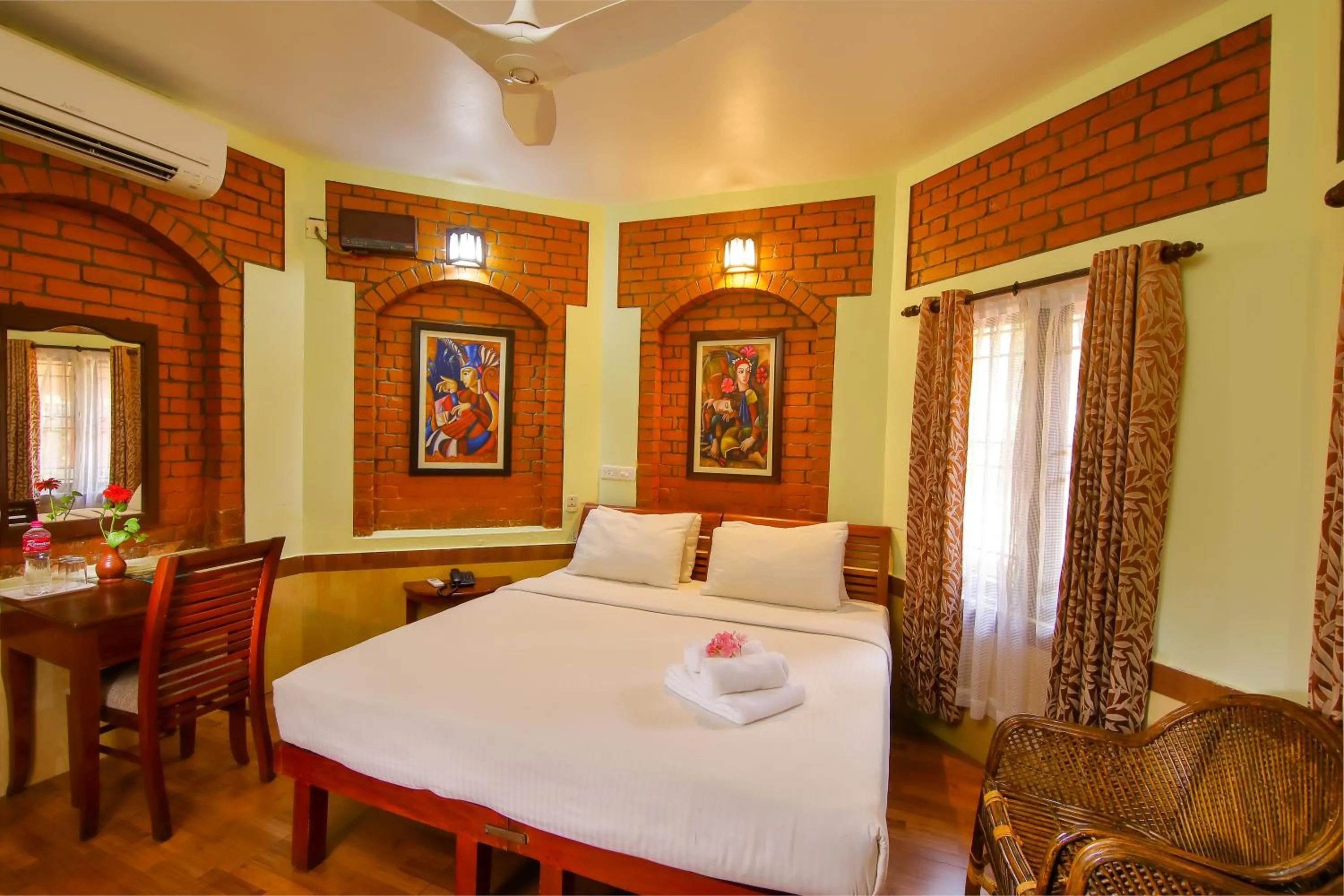 Bedroom, Bed in Krishnatheeram Ayur Holy Beach Resorts