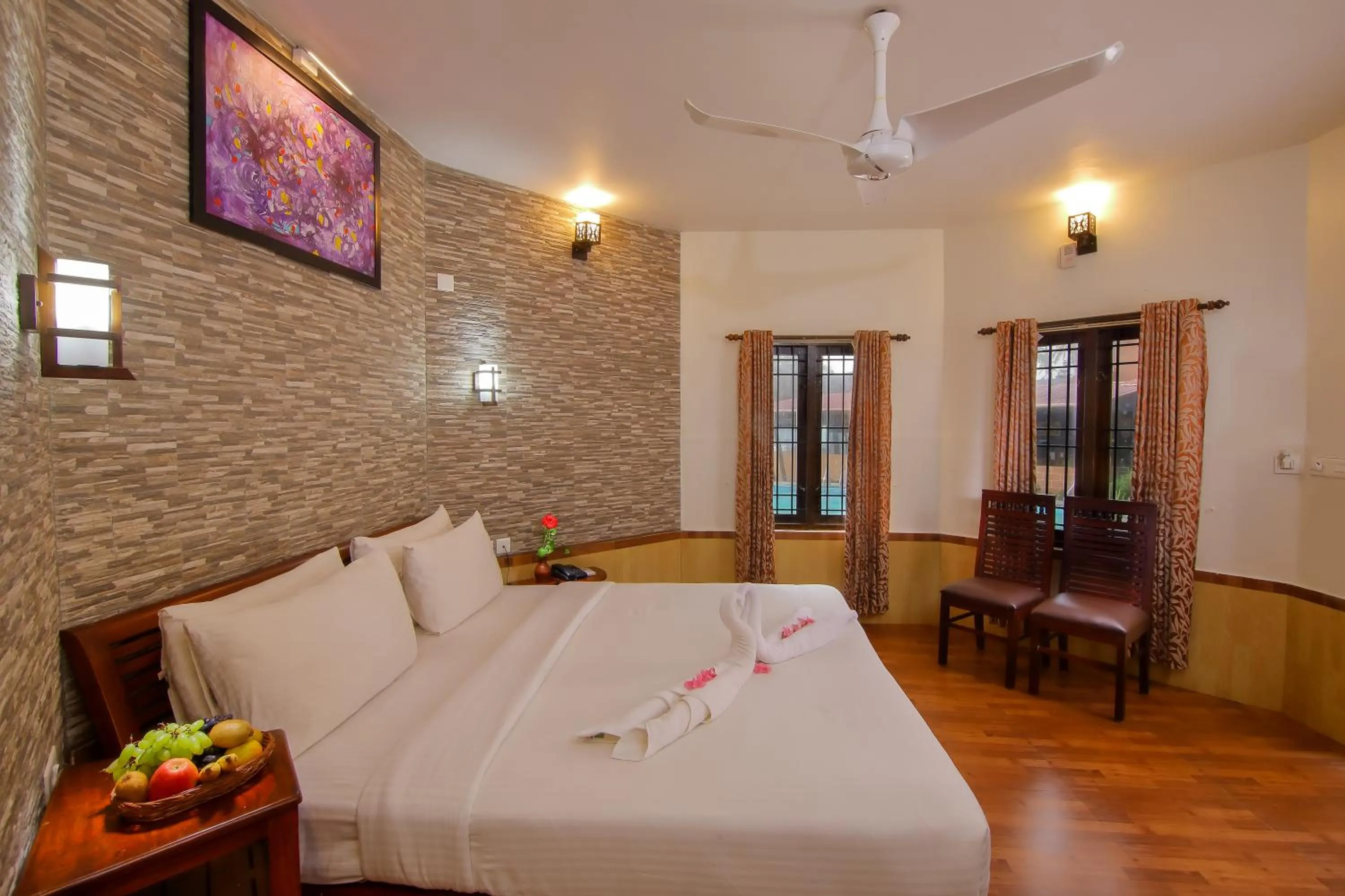 Bedroom, Bed in Krishnatheeram Ayur Holy Beach Resorts