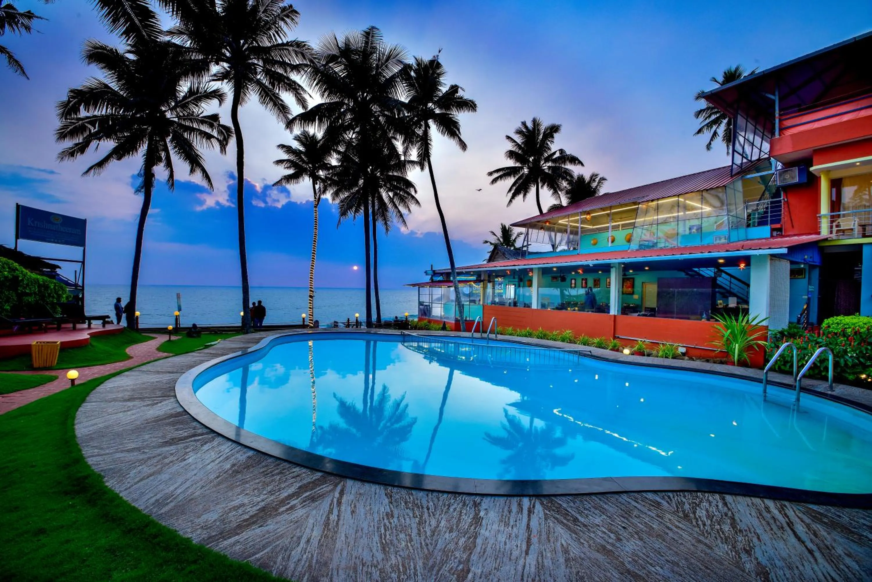 Property building in Krishnatheeram Ayur Holy Beach Resorts