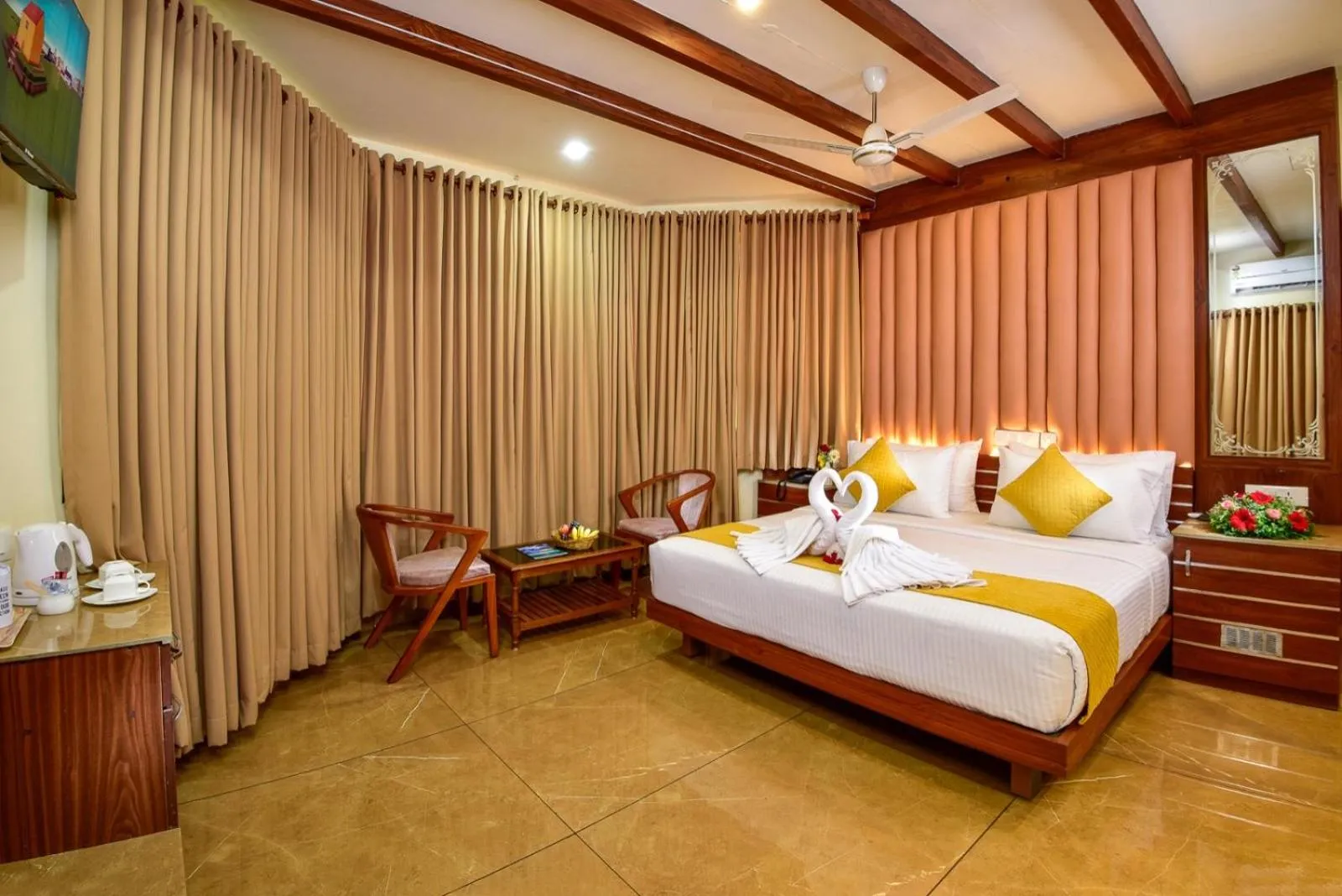 Bedroom, Bed in Krishnatheeram Ayur Holy Beach Resorts