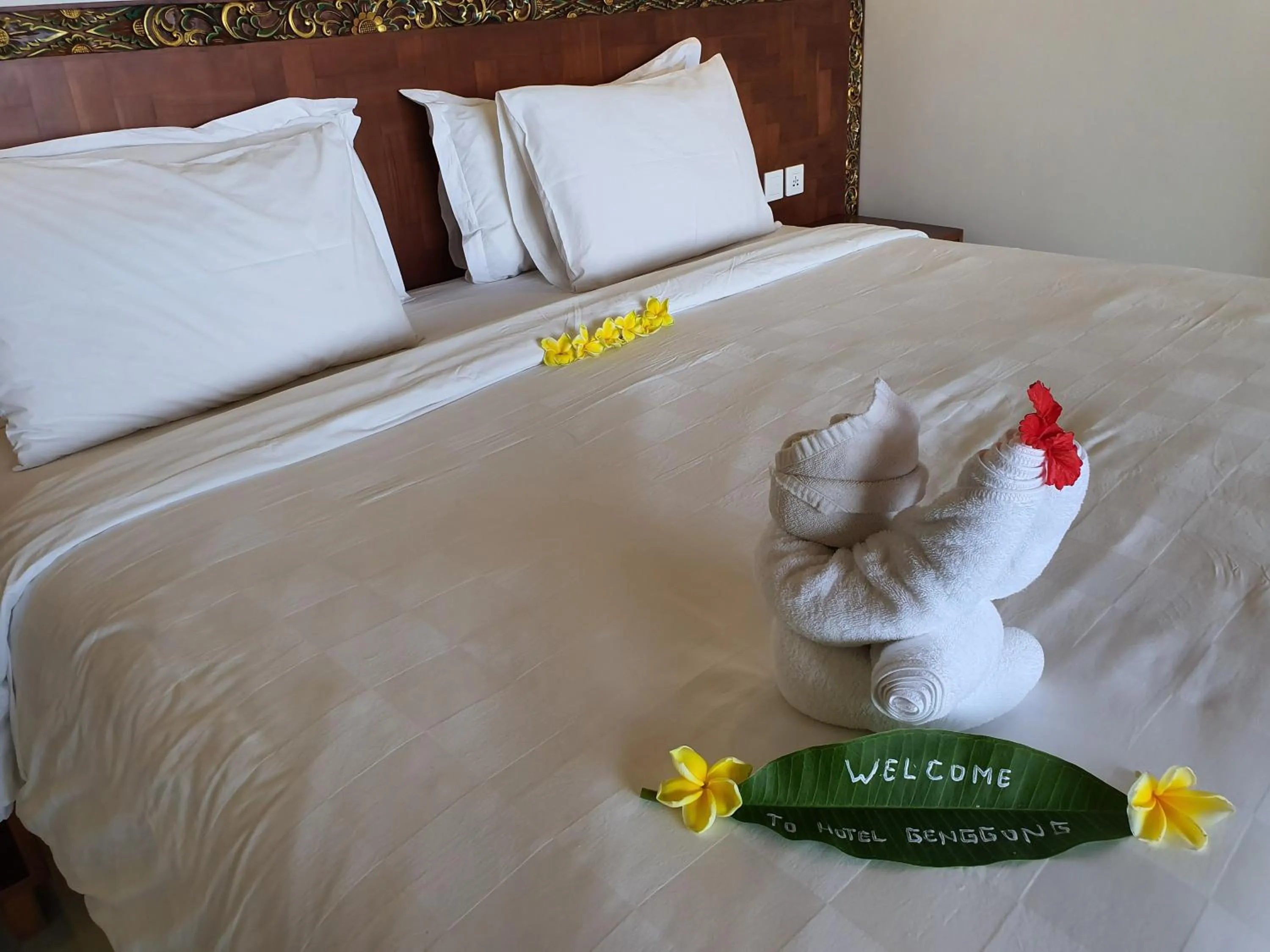 Bed in Hotel Genggong