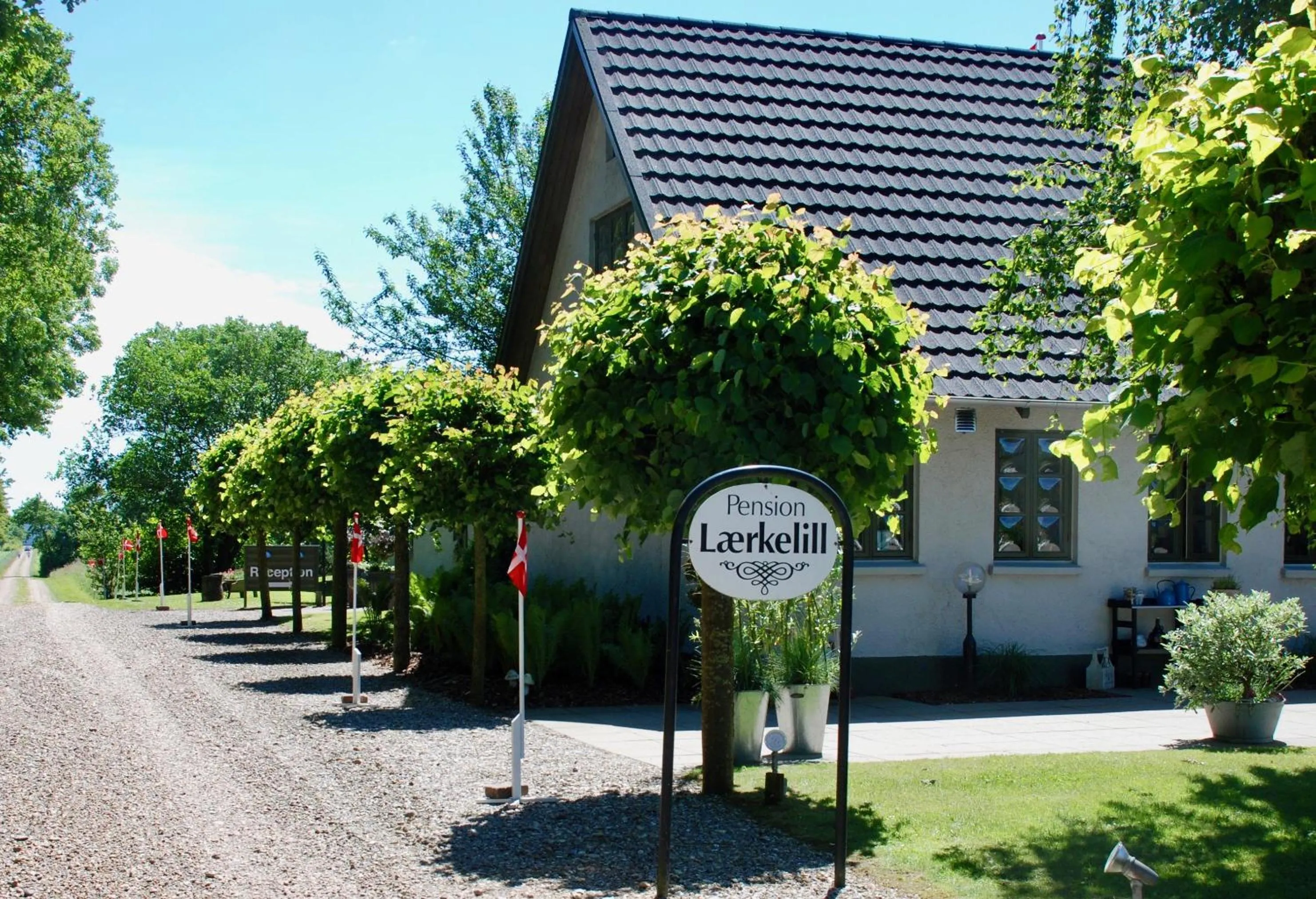 Facade/entrance in Pension Lærkelill