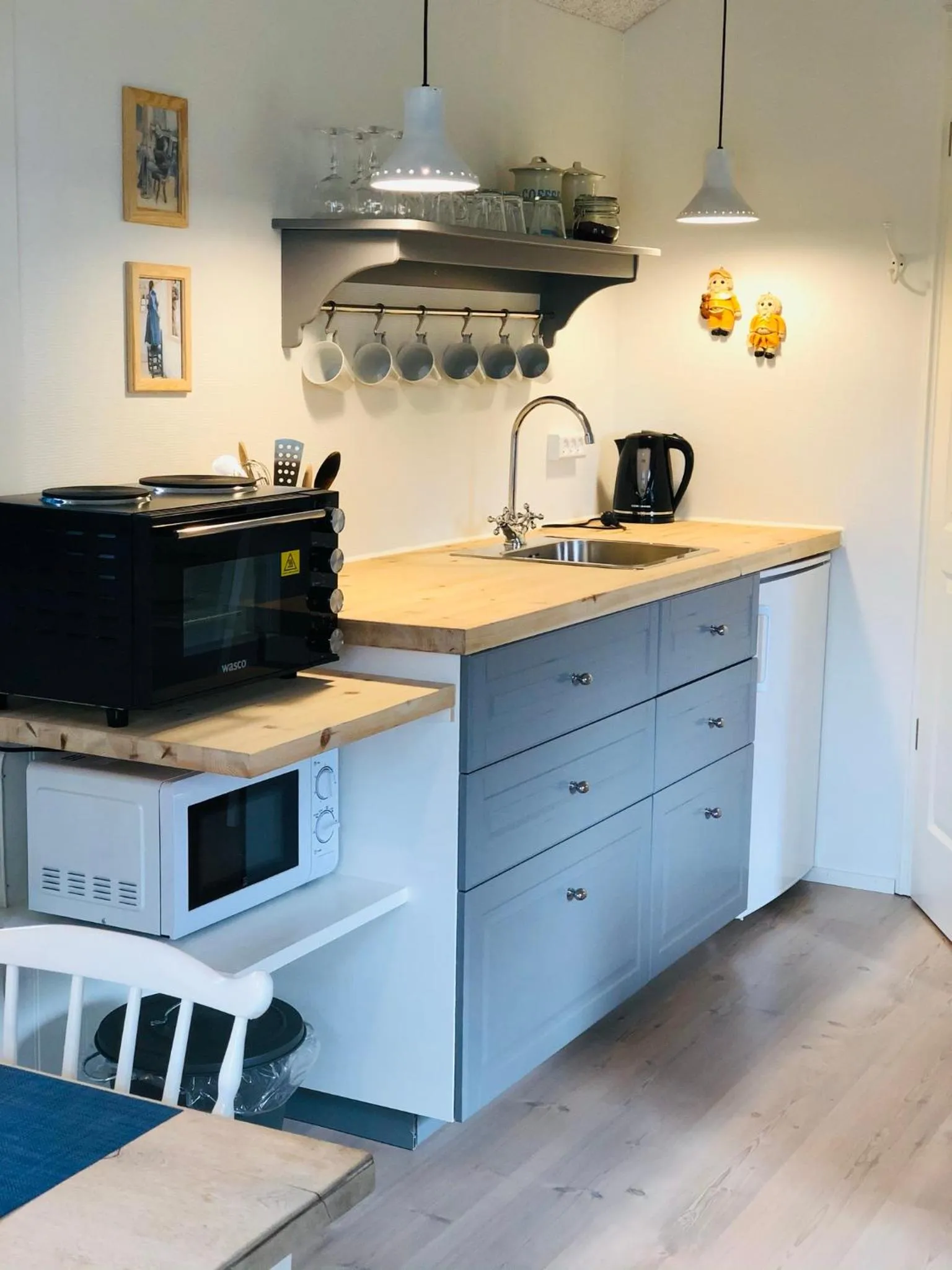 Kitchen or kitchenette in Pension Lærkelill