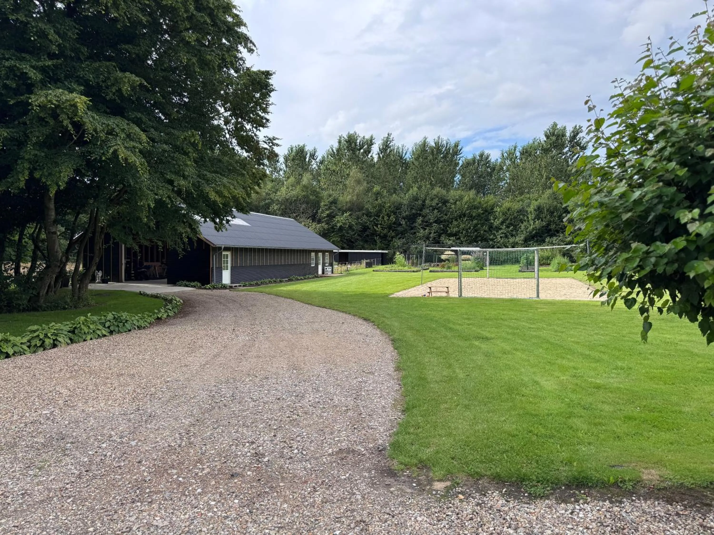 Garden view in Pension Lærkelill