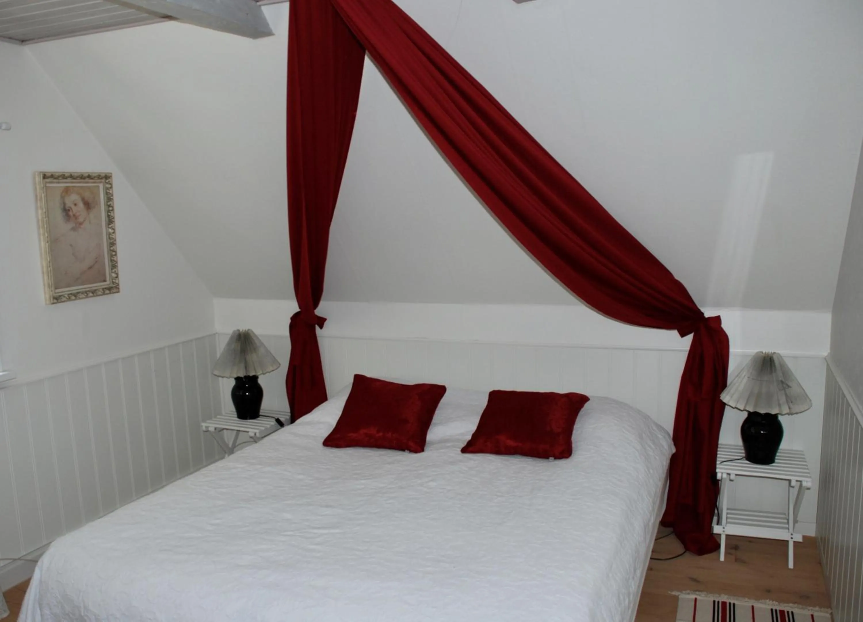 Bedroom, Bed in Pension Lærkelill