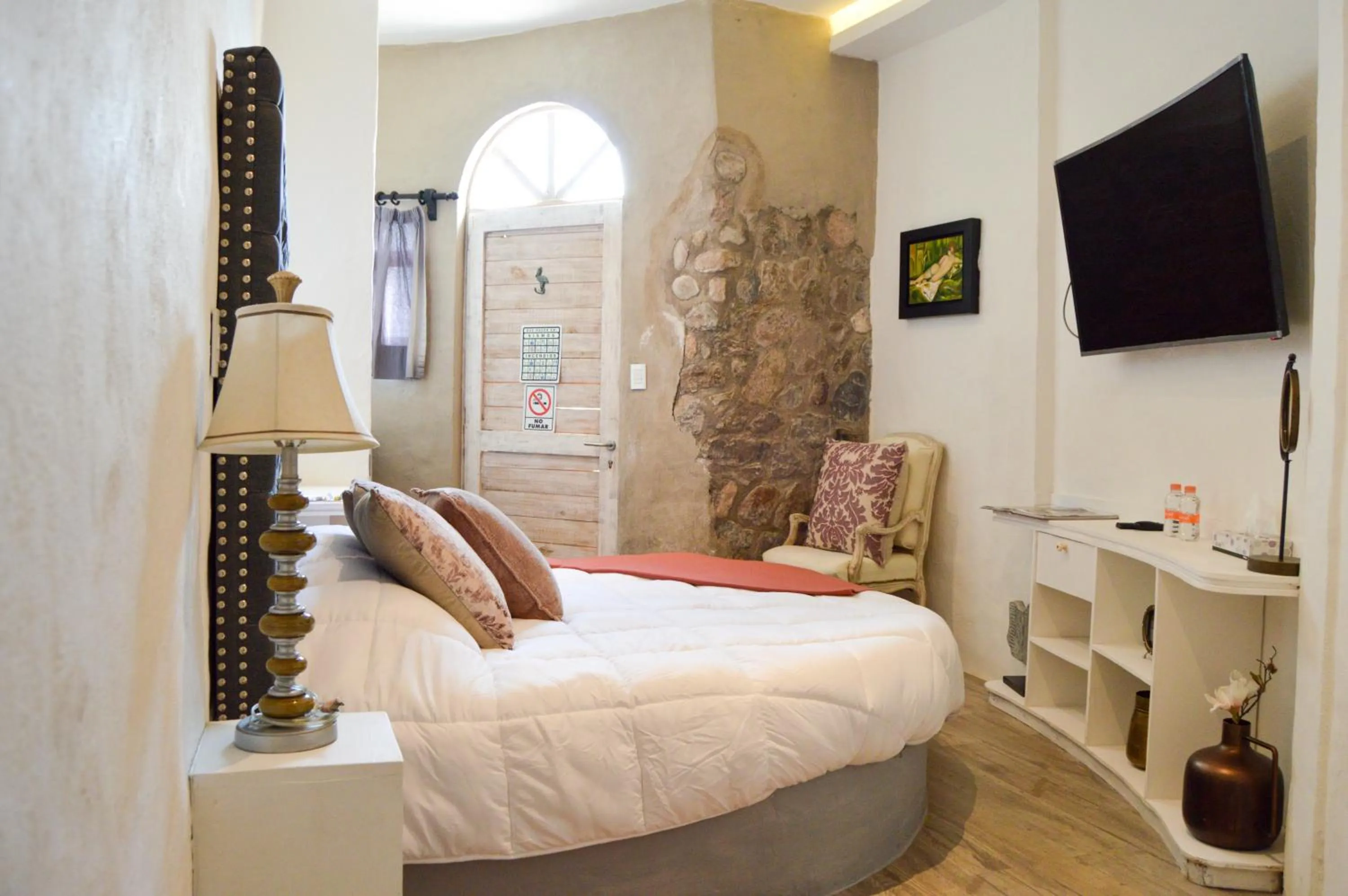 Bed in Hotel de Piedra