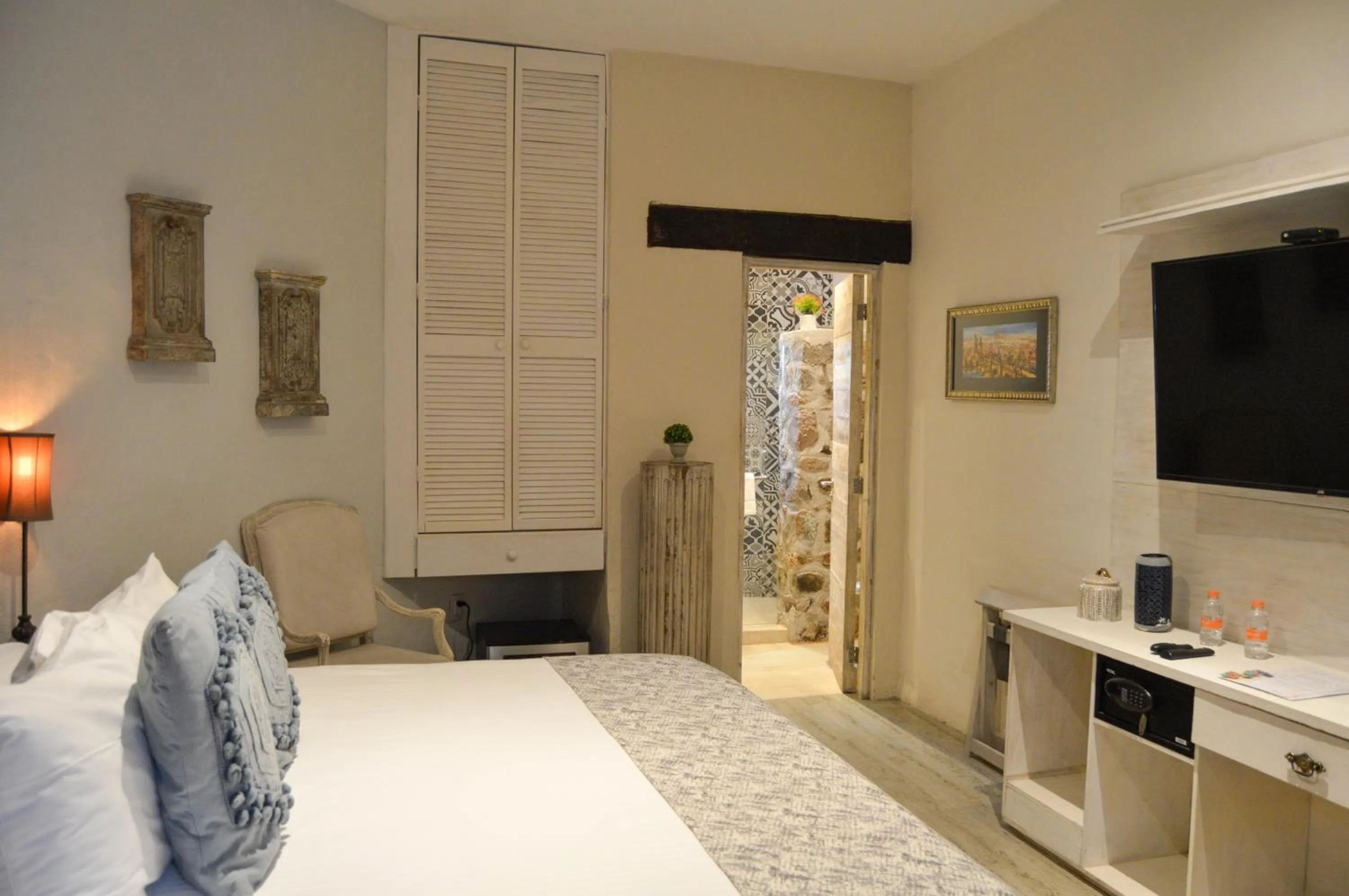 Bed in Hotel de Piedra