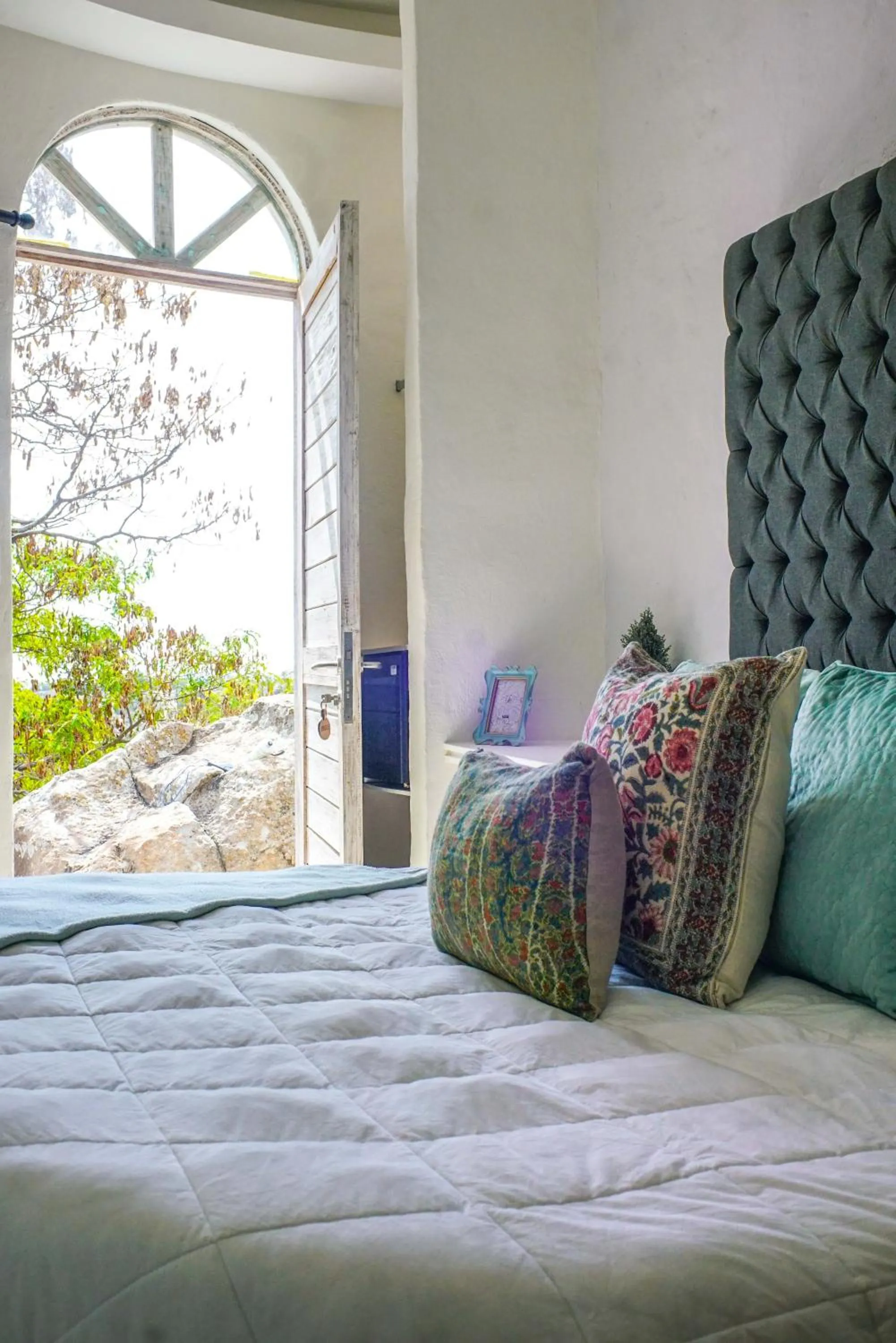 Bed in Hotel de Piedra