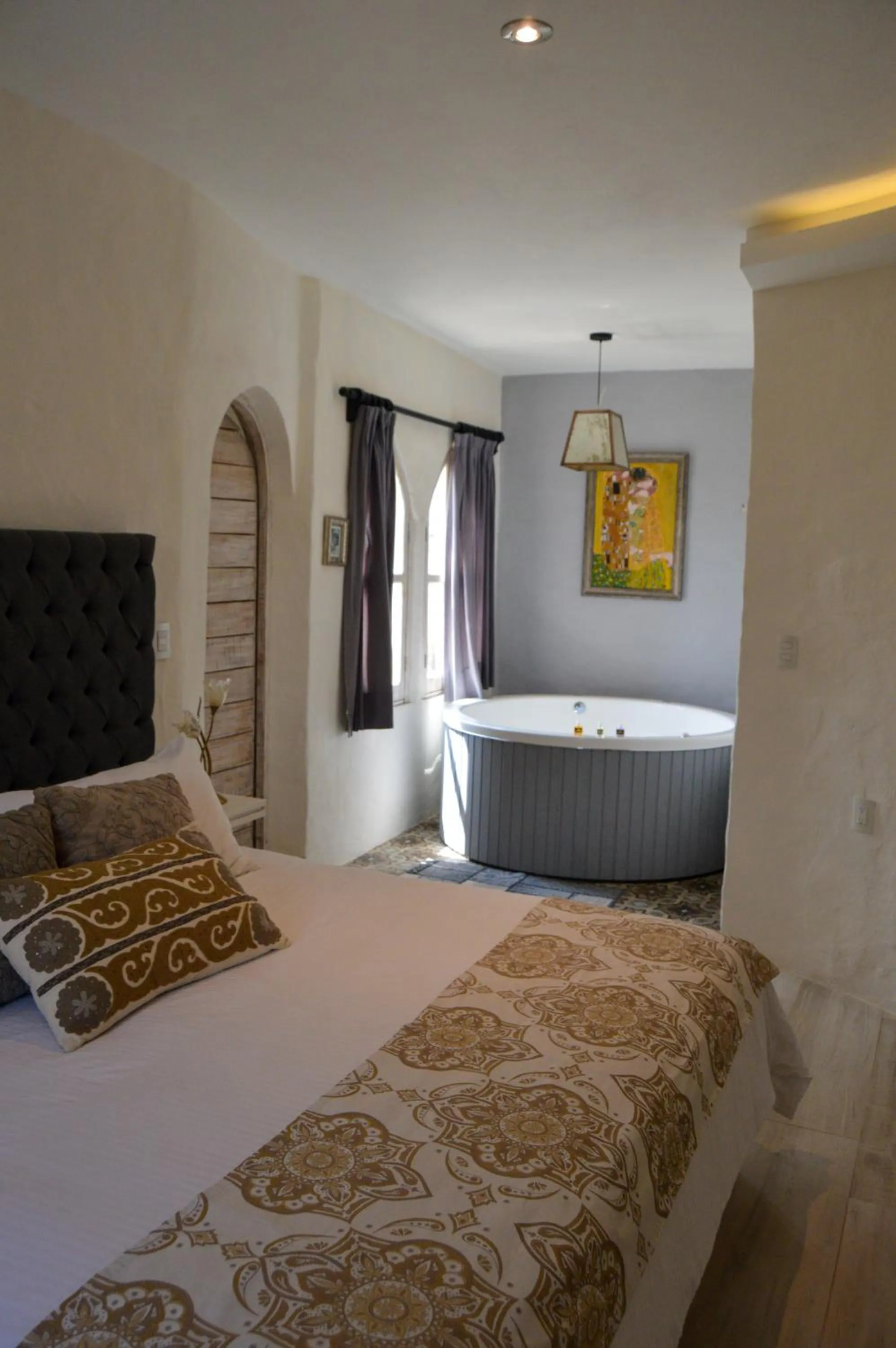 Bed in Hotel de Piedra