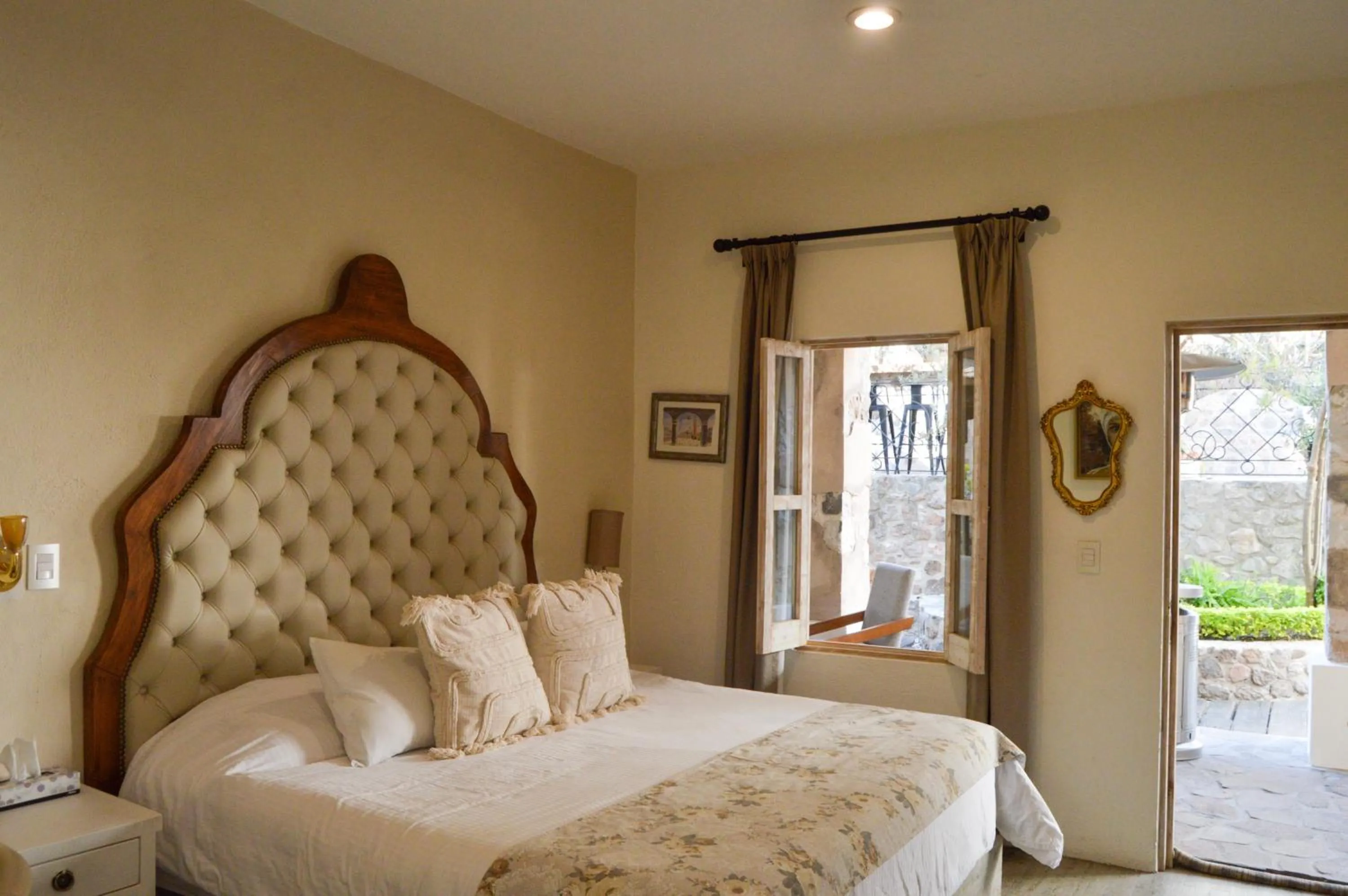 Bed in Hotel de Piedra